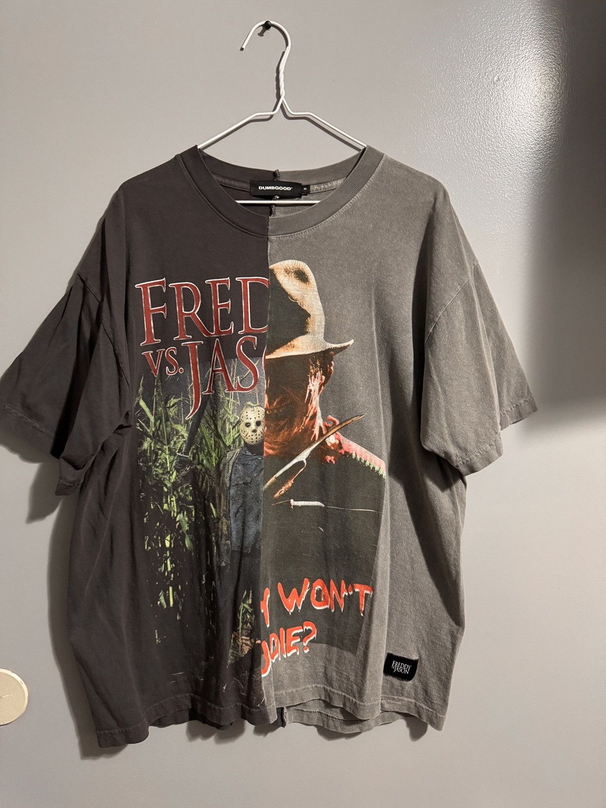 Vintage Freddy vs Jason x Dumbgood Movie T-Shirt Size US XL / EU 56 / 4 - 1 Thumbnail