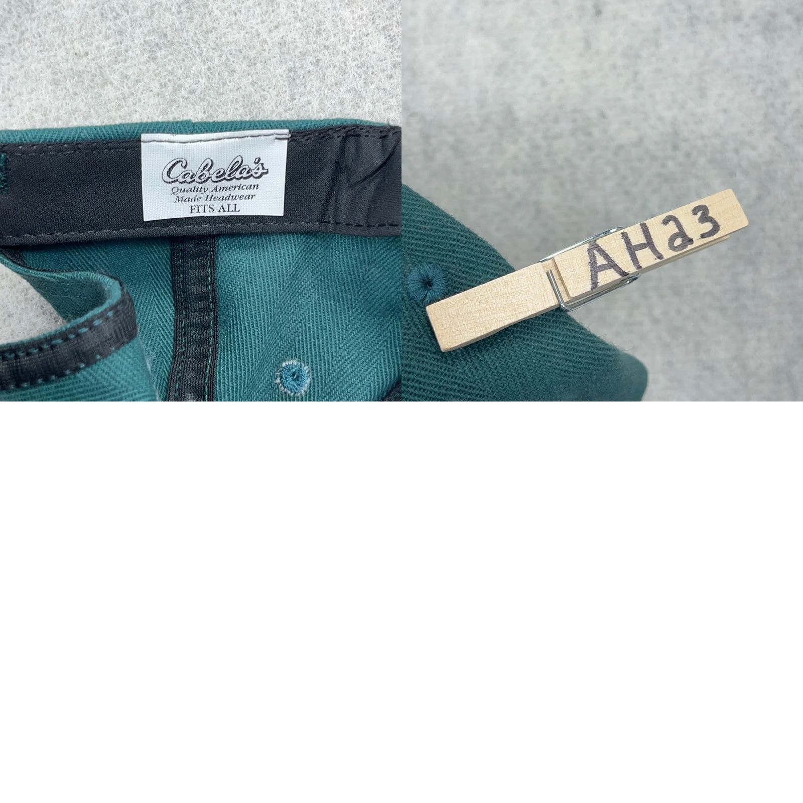 Vintage VINTAGE Cabela's Hat Cap Strap Back Green Made In USA Outdoors Adult Hat Green One Size Adjustable Casual Outdoor USA 80s 90s Logo Mens Size ONE SIZE - 8 Thumbnail