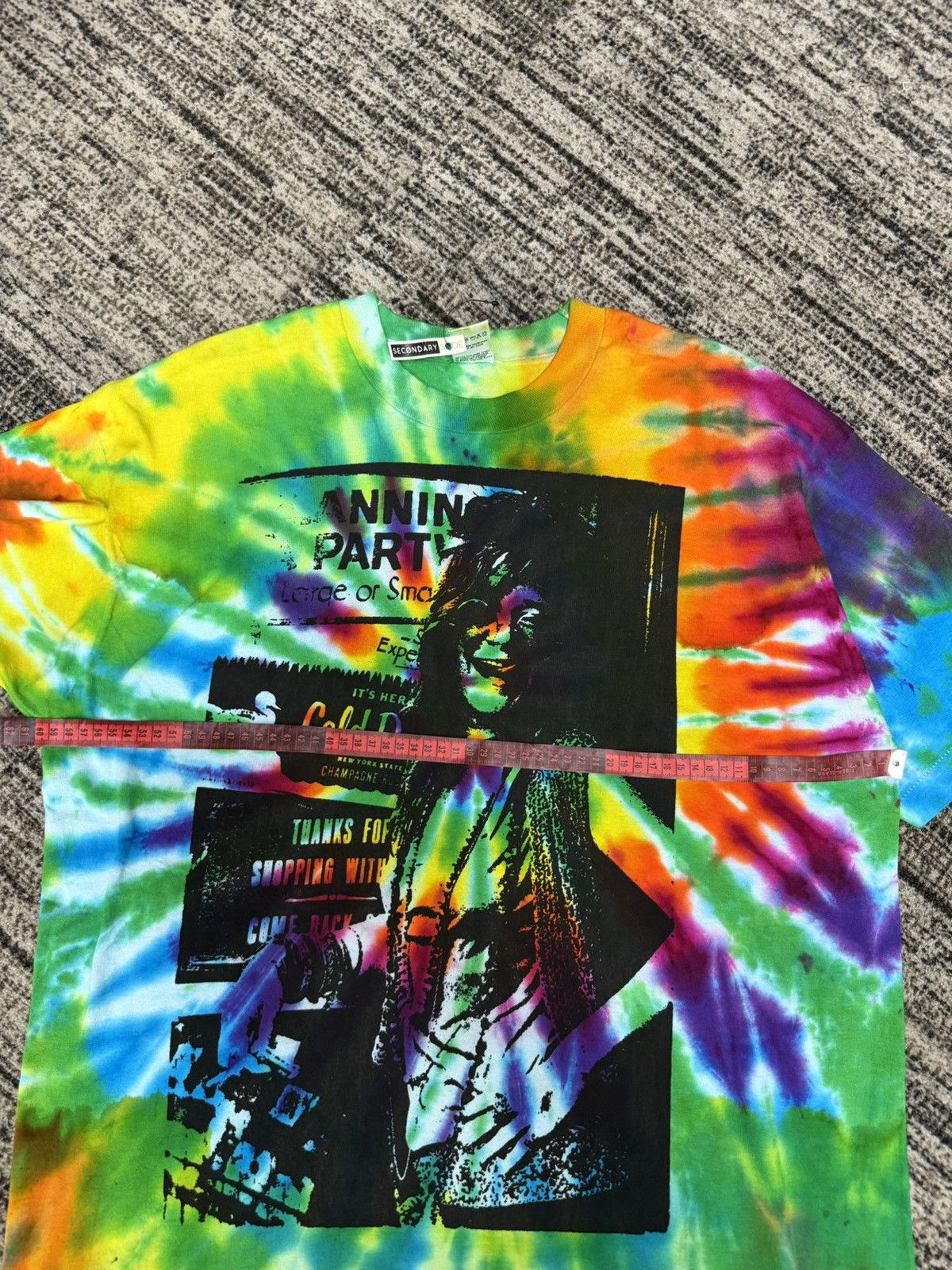 Fruit Of The Loom Vintage 90s Janis Joplin Tyie Die Size US XL / EU 56 / 4 - 10 Thumbnail