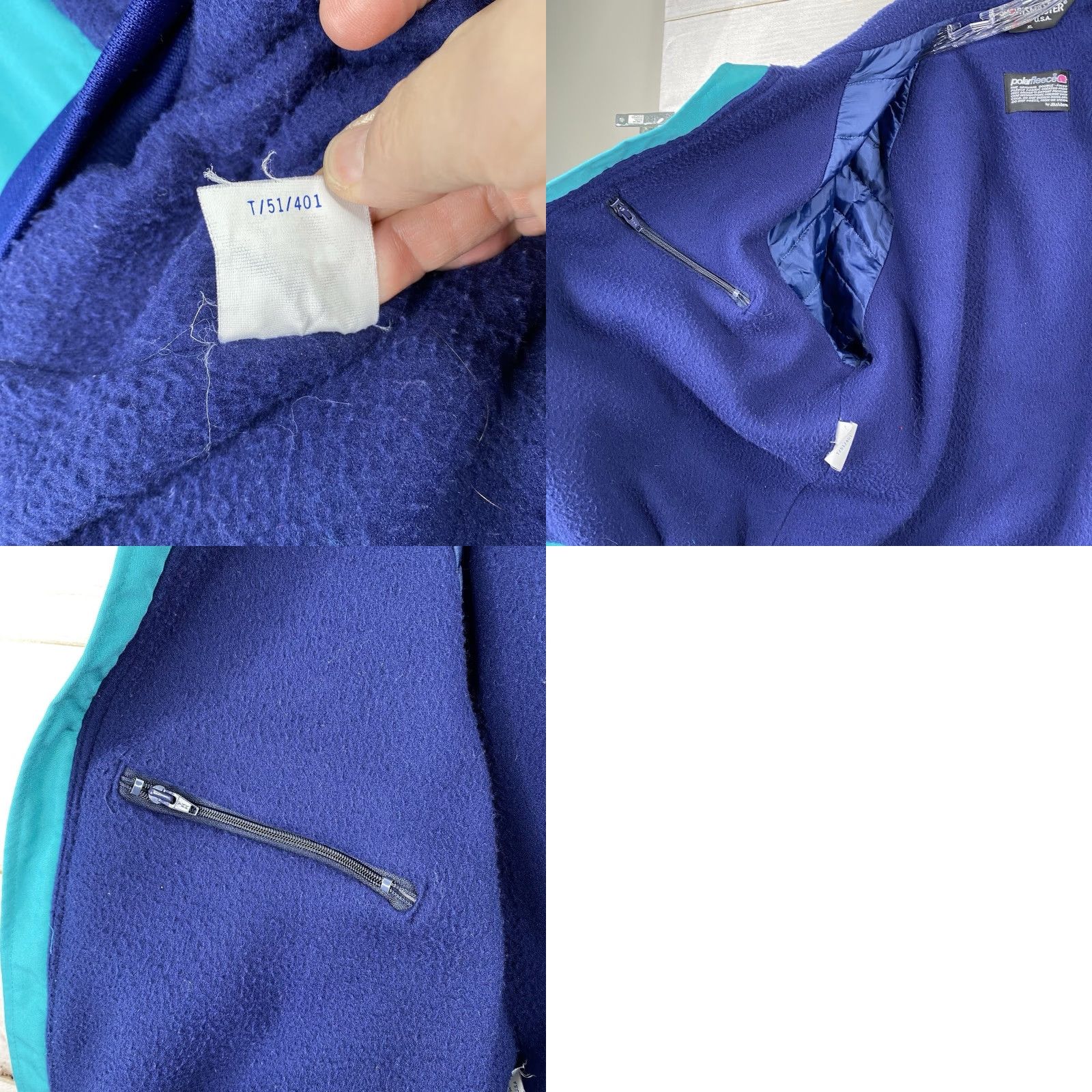 Vintage VTG Sportsmaster Jacket Mens XL Turquoise Blue Bomber Jacket Stripes Logo Zipper Full Zip Pockets Cars Theme Office/Travel Casual Size US XL / EU 56 / 4 - 9 Thumbnail