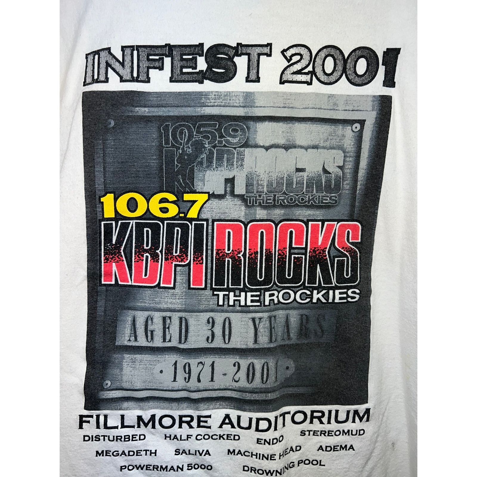 Gildan Vintage Infest Shirt Fillmore Disturbed Endo Megadeth Saliva Size US XL / EU 56 / 4 - 9 Thumbnail