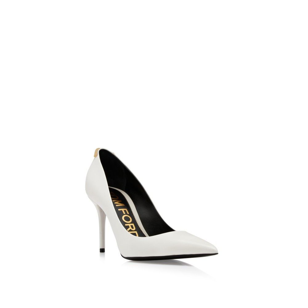 Tom Ford o1loc1c0924 W3213 Mid Heel Pumps in White Size US 7.5 / IT 37.5 - 2 Thumbnail