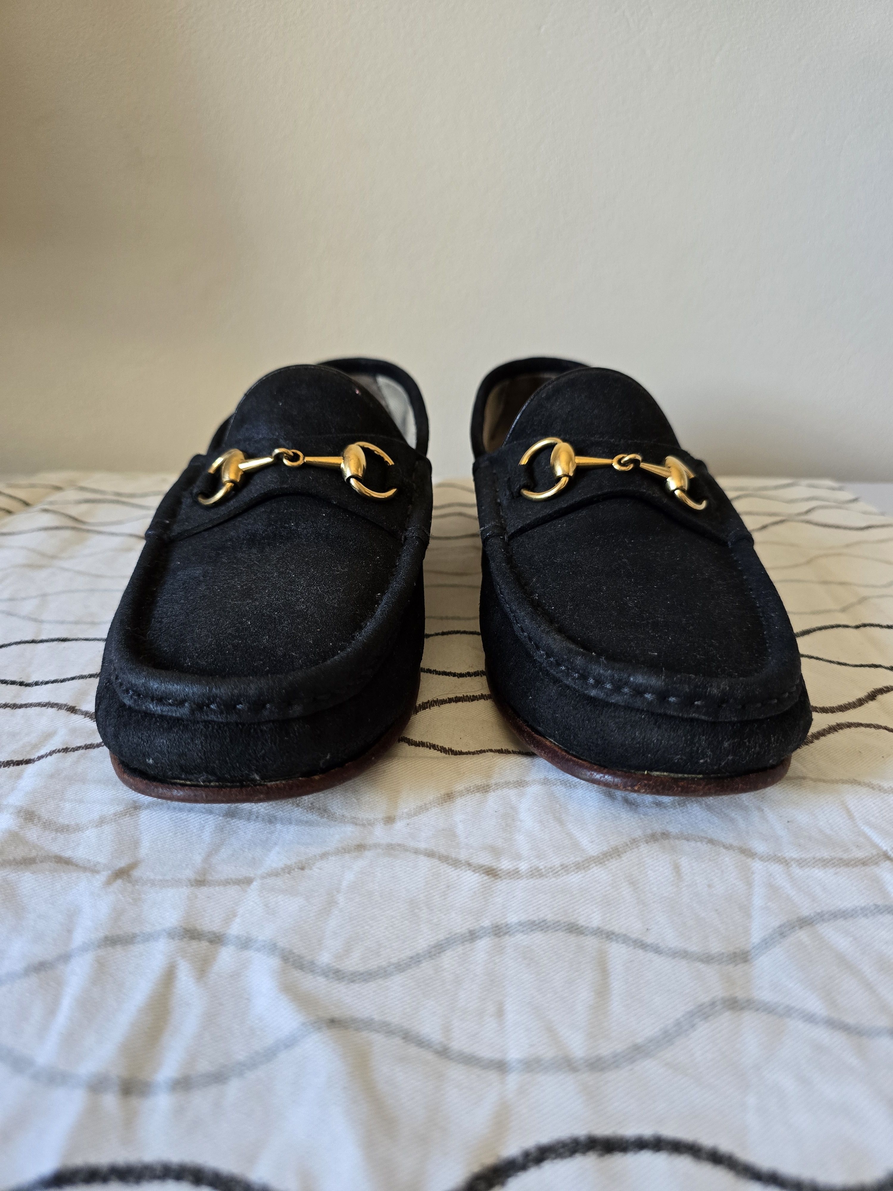 Gucci Gucci loafers suede gold horsebit Size US 10 / EU 43 - 2 Thumbnail