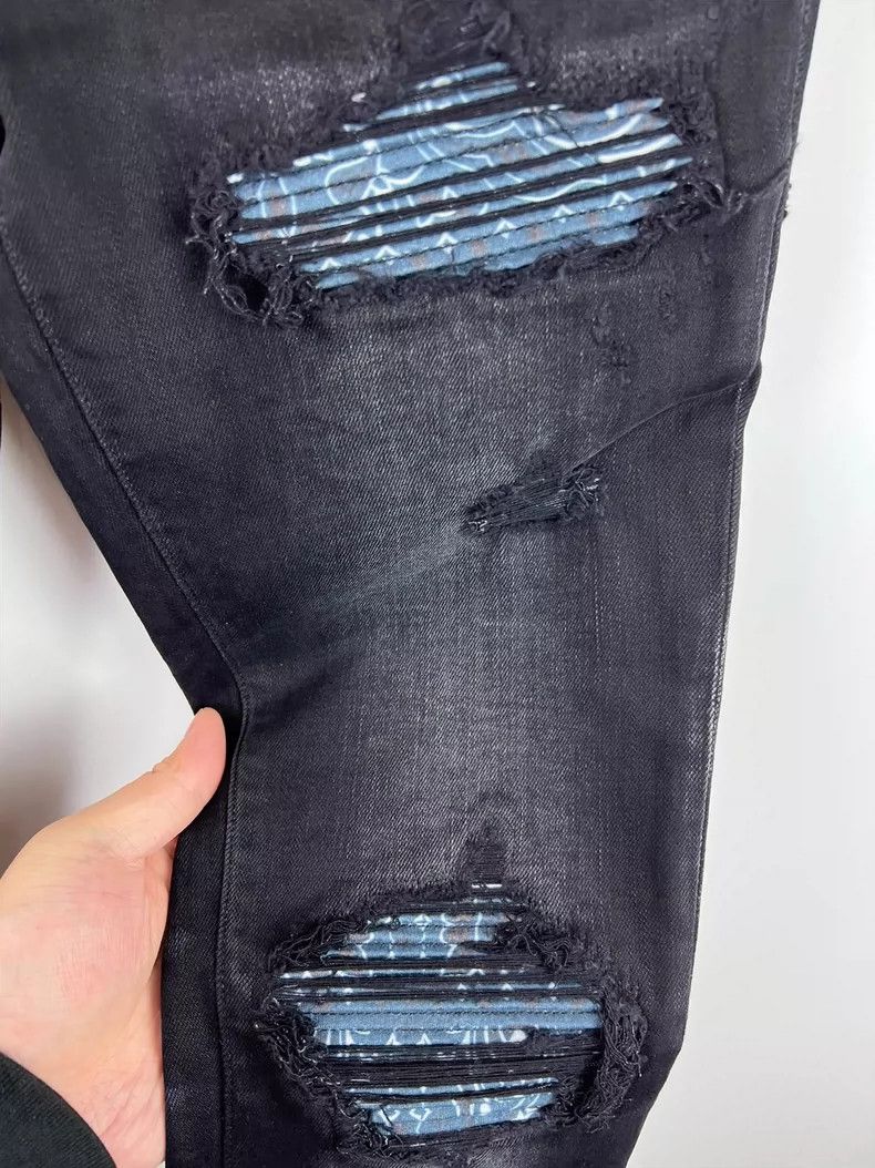 Amiri Amiri Blue Cashew Flower jeans Size US 30 / EU 46 - 3 Thumbnail