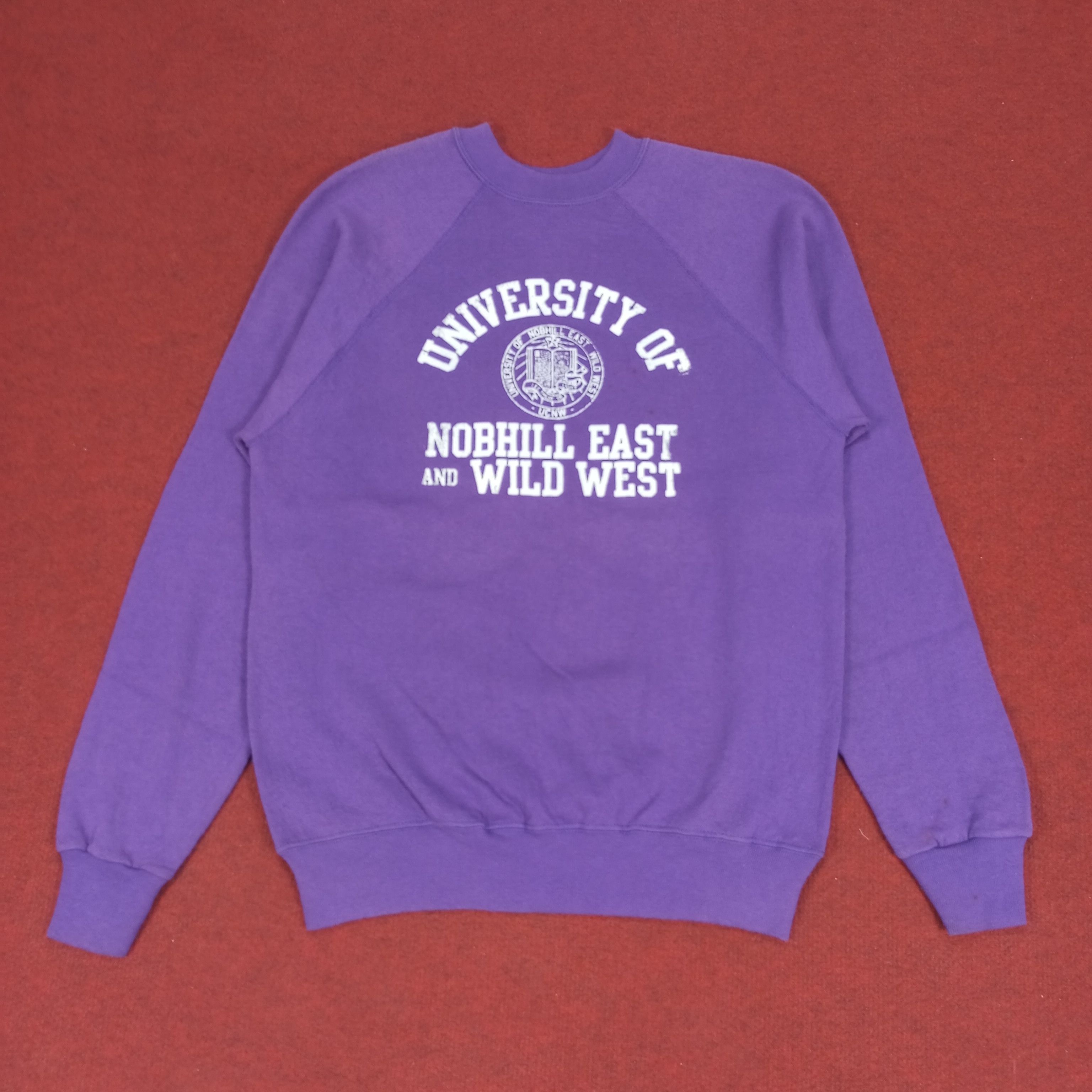 Tultex × Vintage University Of Nobhill East And Wild West Tultex Sweatshirt Size US S / EU 44-46 / 1 - 1 Thumbnail