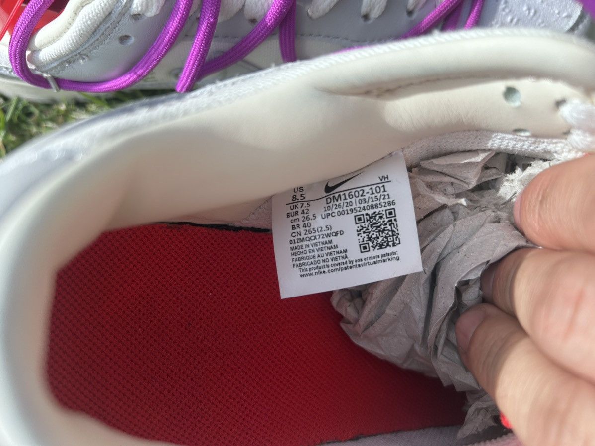 Nike × Off-White OFF WHITE DUNKS Size US 8.5 / EU 41-42 - 6 Thumbnail