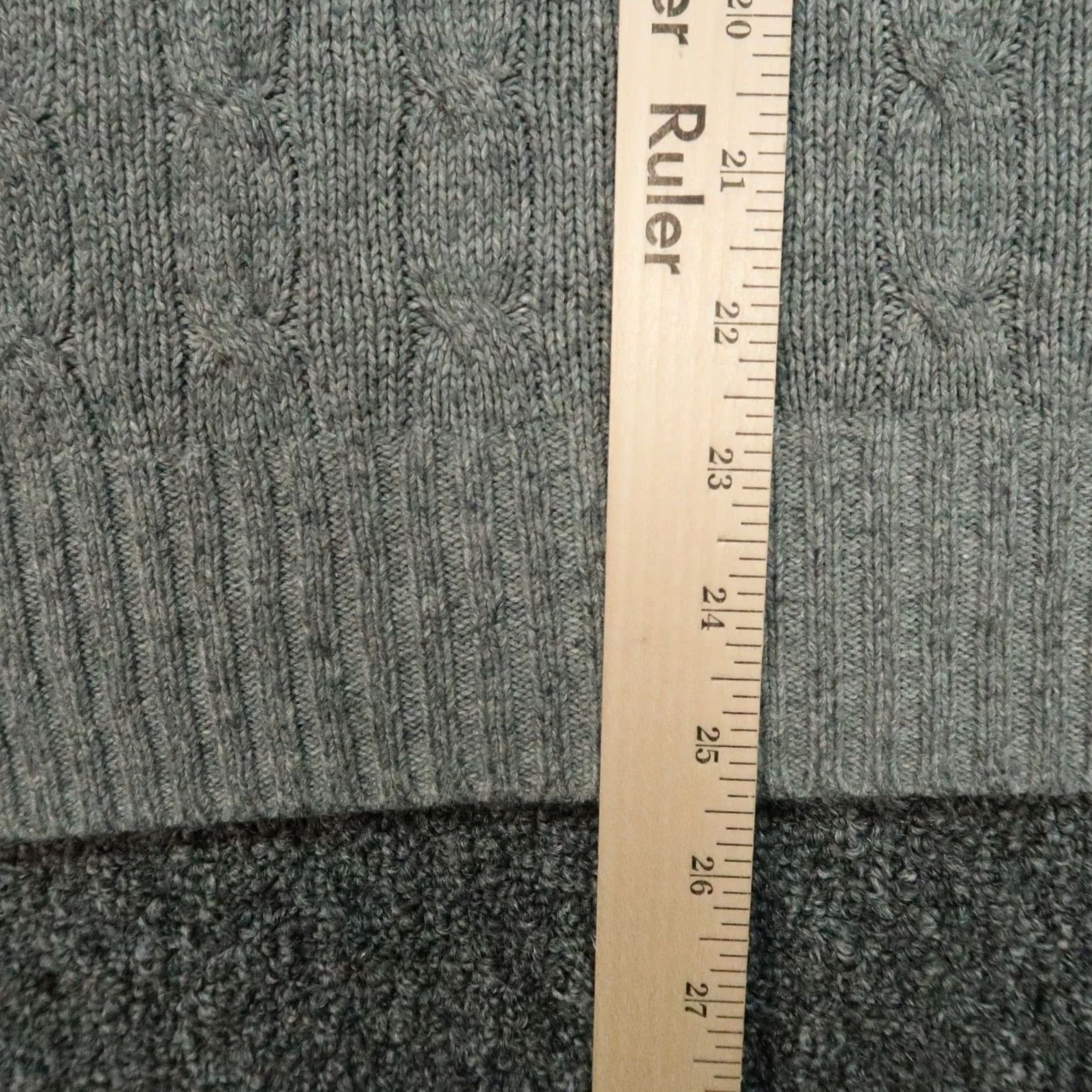 Polo Ralph Lauren VINTAGE Polo Ralph Lauren Sweater Mens 2XL Gray Silk Cable Knit Crew Jumper 2XL Size US XXL / EU 58 / 5 - 6 Thumbnail