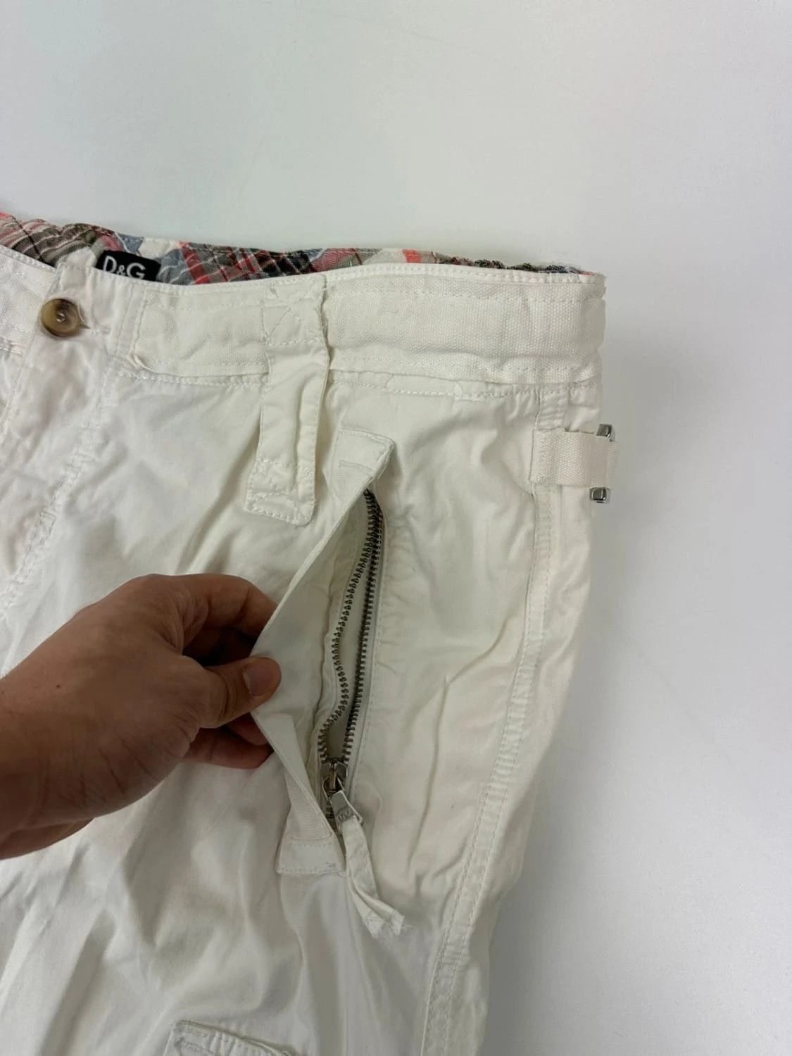 Dolce & Gabbana Dolce Gabbana SS2008 Multi Pockets White Cargo Pants Baggy Size US 40 / EU 56 - 7 Thumbnail