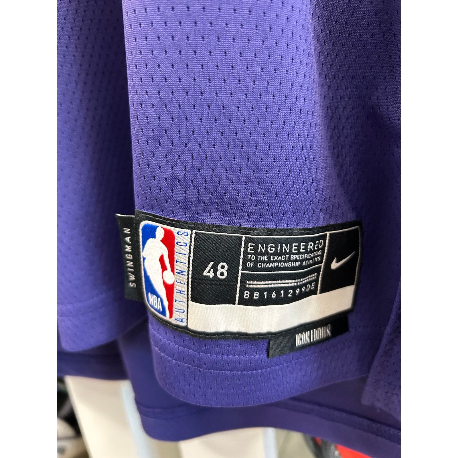 Nike New Devin Booker Phoenix Suns purple Icon Edition jersey L Size US L / EU 52-54 / 3 - 5 Thumbnail