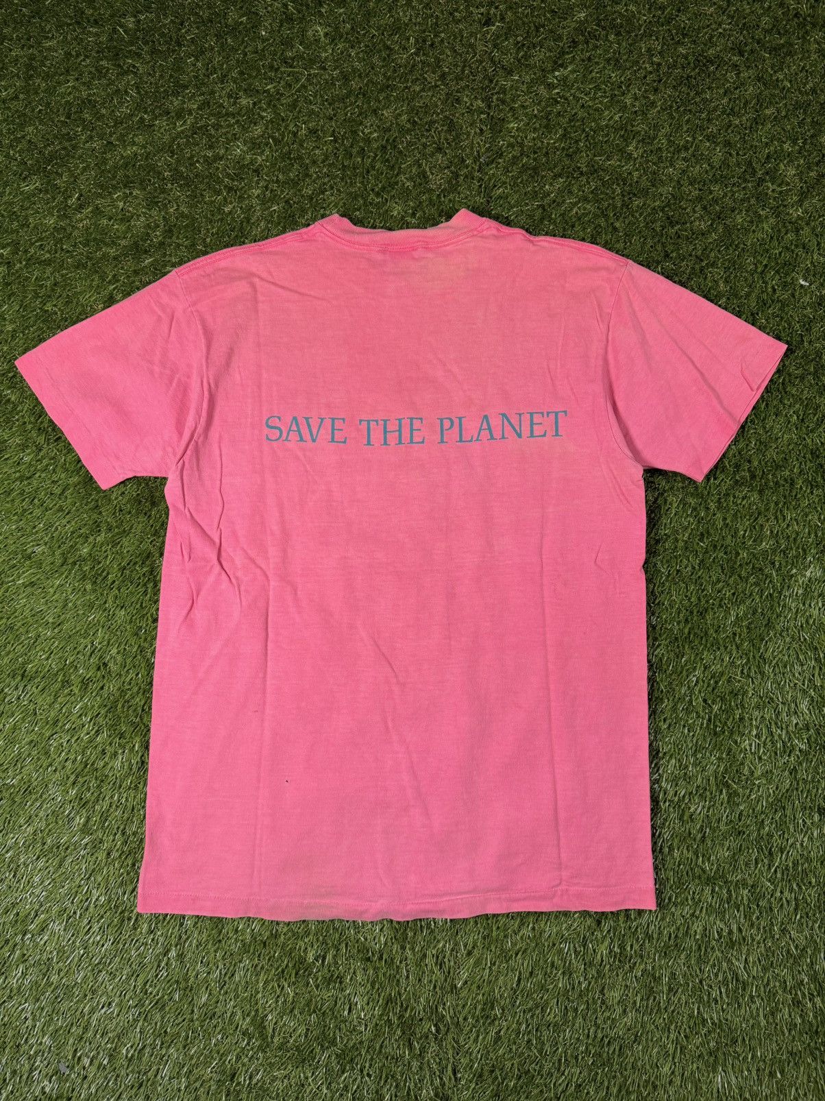 Hard Rock Cafe Vintage 90s Hard Rock Cafe Dallas Save the Planet Earth Tee Size US XL / EU 56 / 4 - 1 Thumbnail