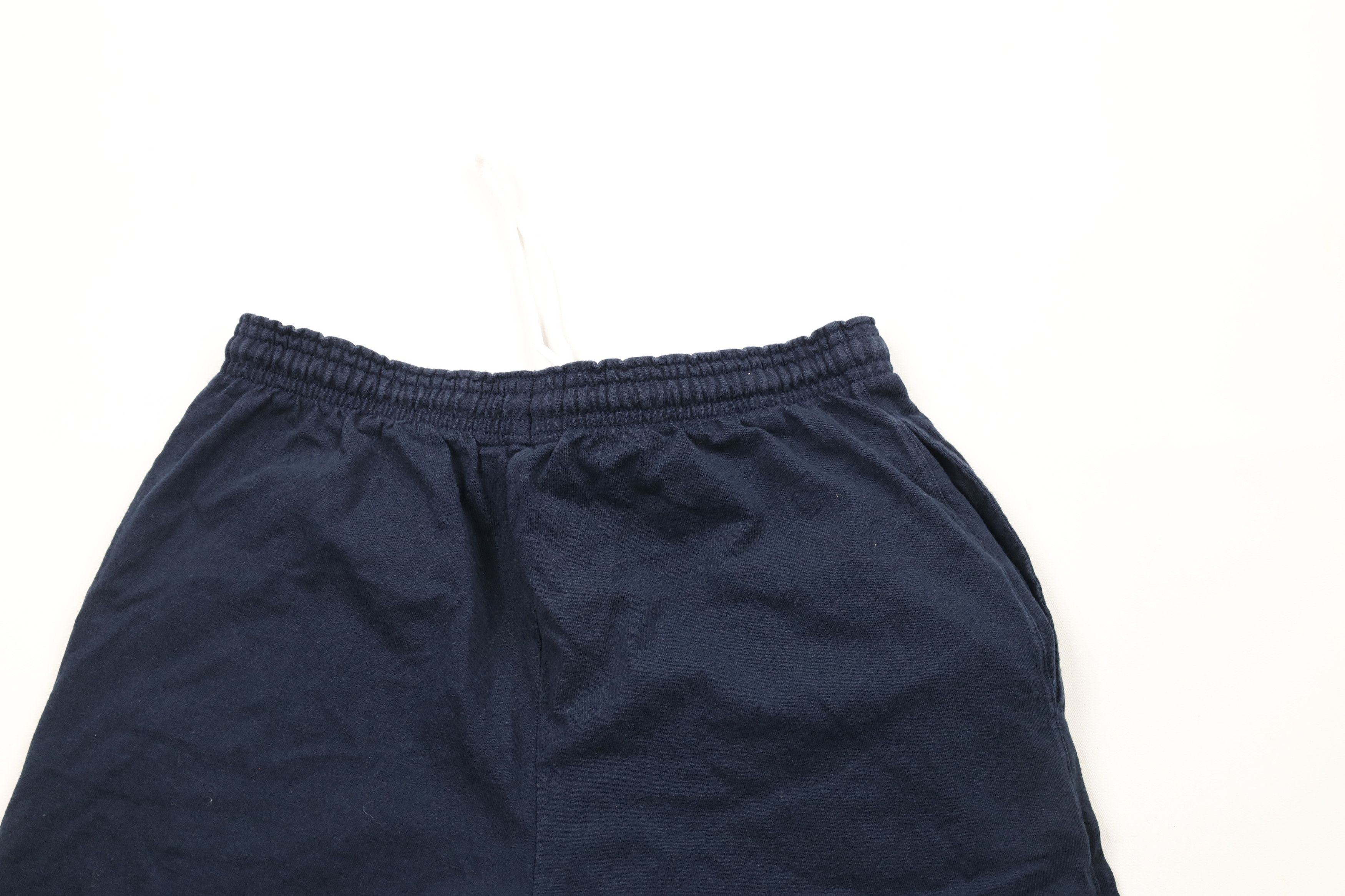 Champion × Vintage Vintage Champion Logo Above Knee Cotton Shorts Navy Blue Size US 30 / EU 46 - 9 Thumbnail