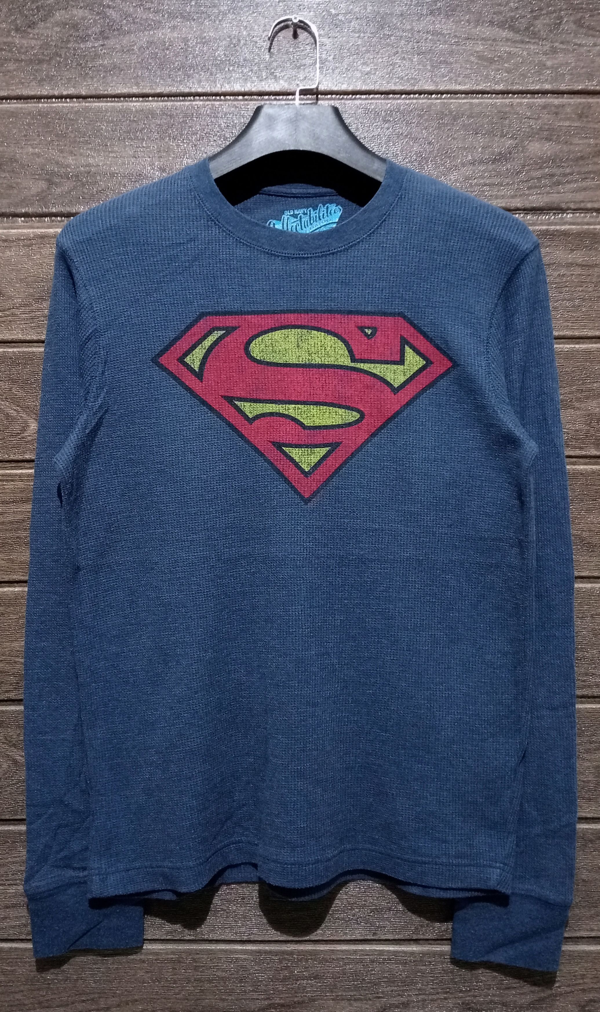 Cartoon Network Superman Big Logo Old Navy Collectabilitees L/S Tshirt Size US M / EU 48-50 / 2 - 1 Thumbnail