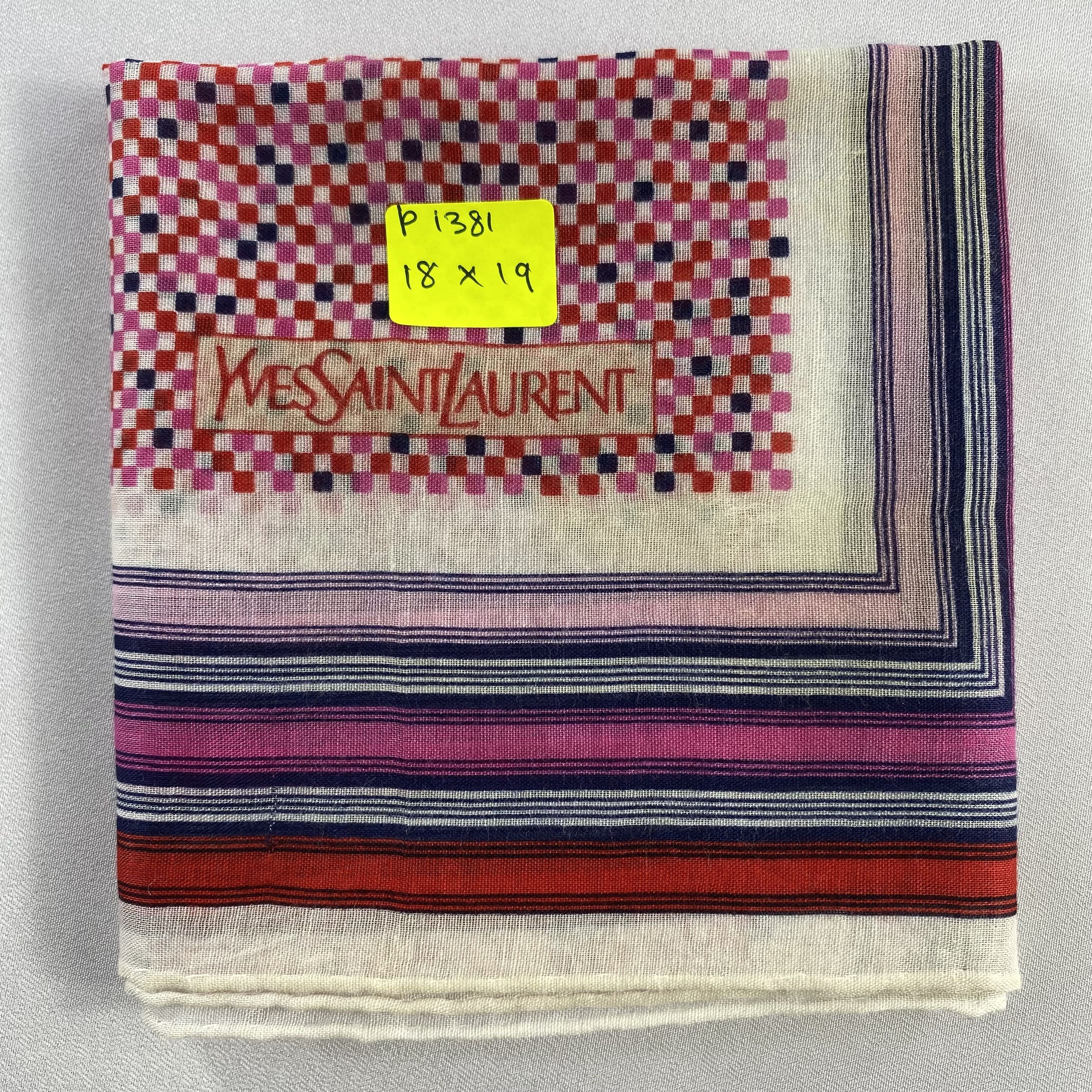 Vintage Yves Saint Laurent Handkerchief / Neckerchief-P1381 Size ONE SIZE - 5 Thumbnail