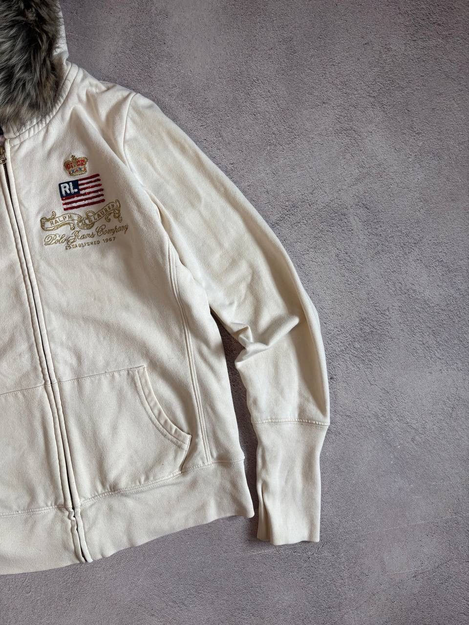 Polo Ralph Lauren × Vintage Vintage Polo Ralph Lauren distressed mohair hoodie Size S / US 4 / IT 40 - 2 Thumbnail