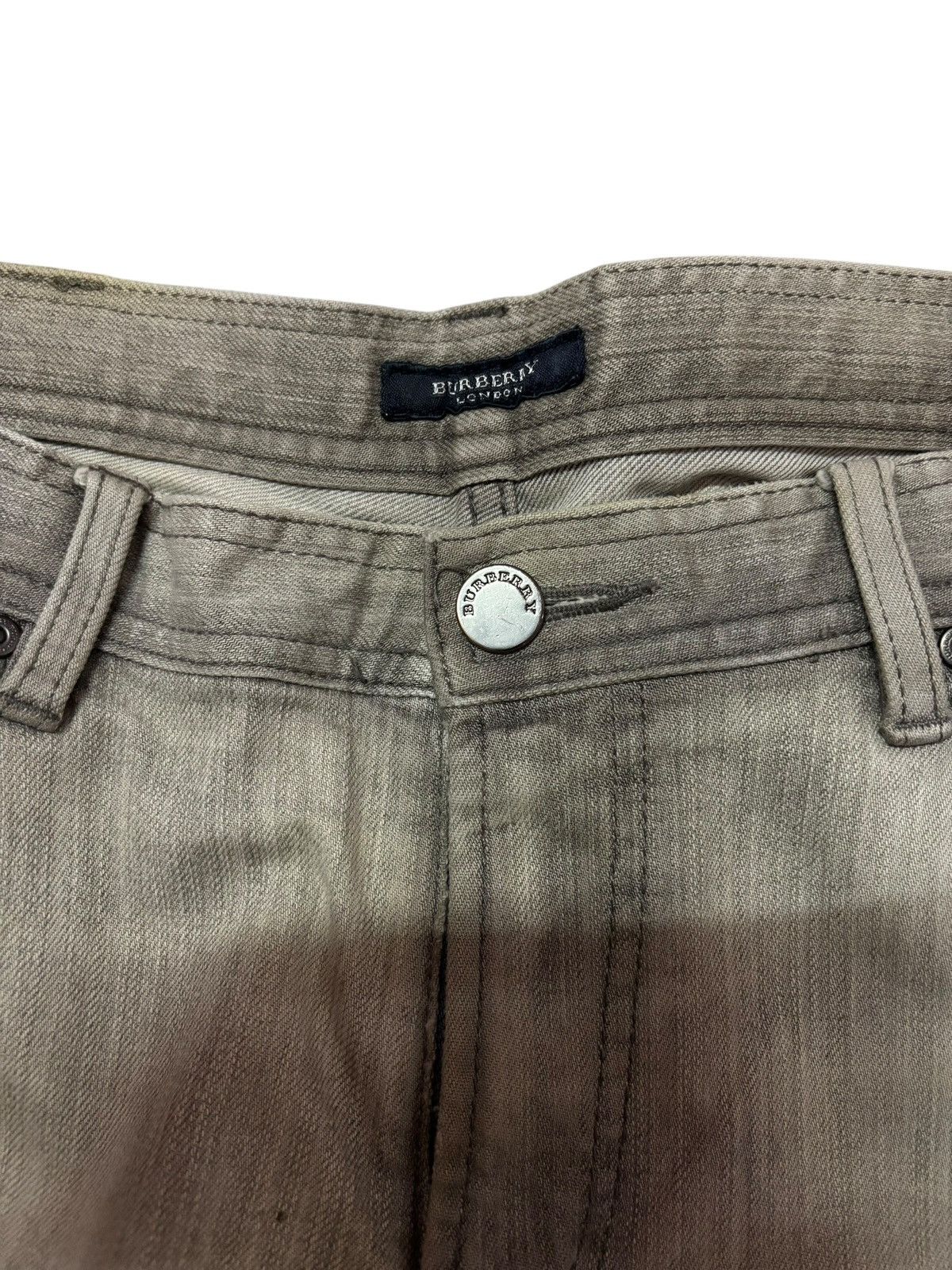 Burberry Vtg Burberry Japan Faded Distressed Jeans Size US 31 - 6 Thumbnail