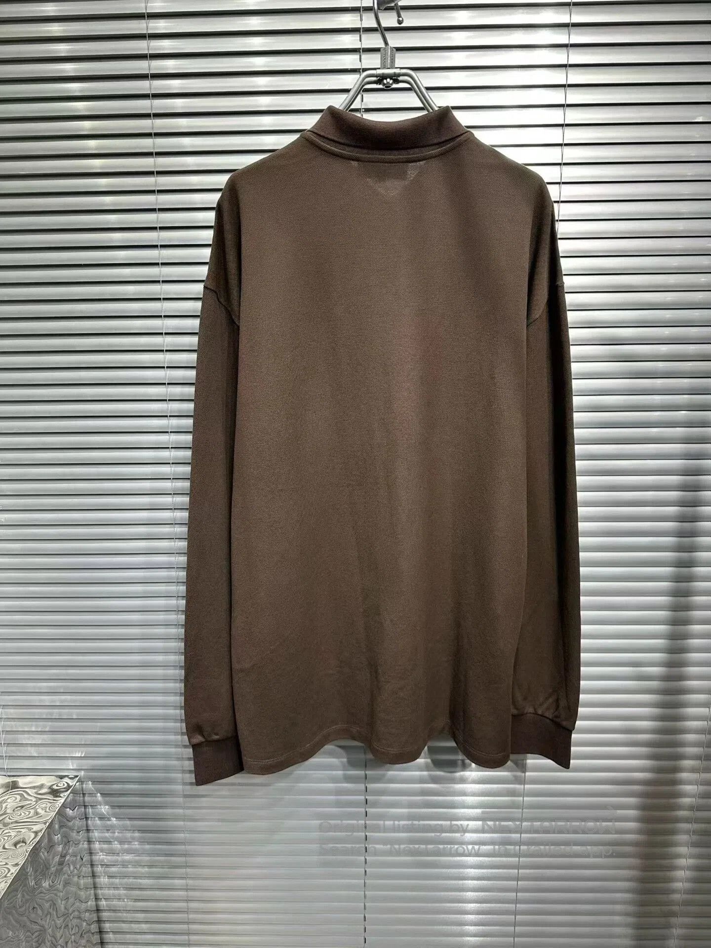 Miu Miu brown embroidered logo long sleeve polo. Size S / US 4 / IT 40 - 2 Thumbnail