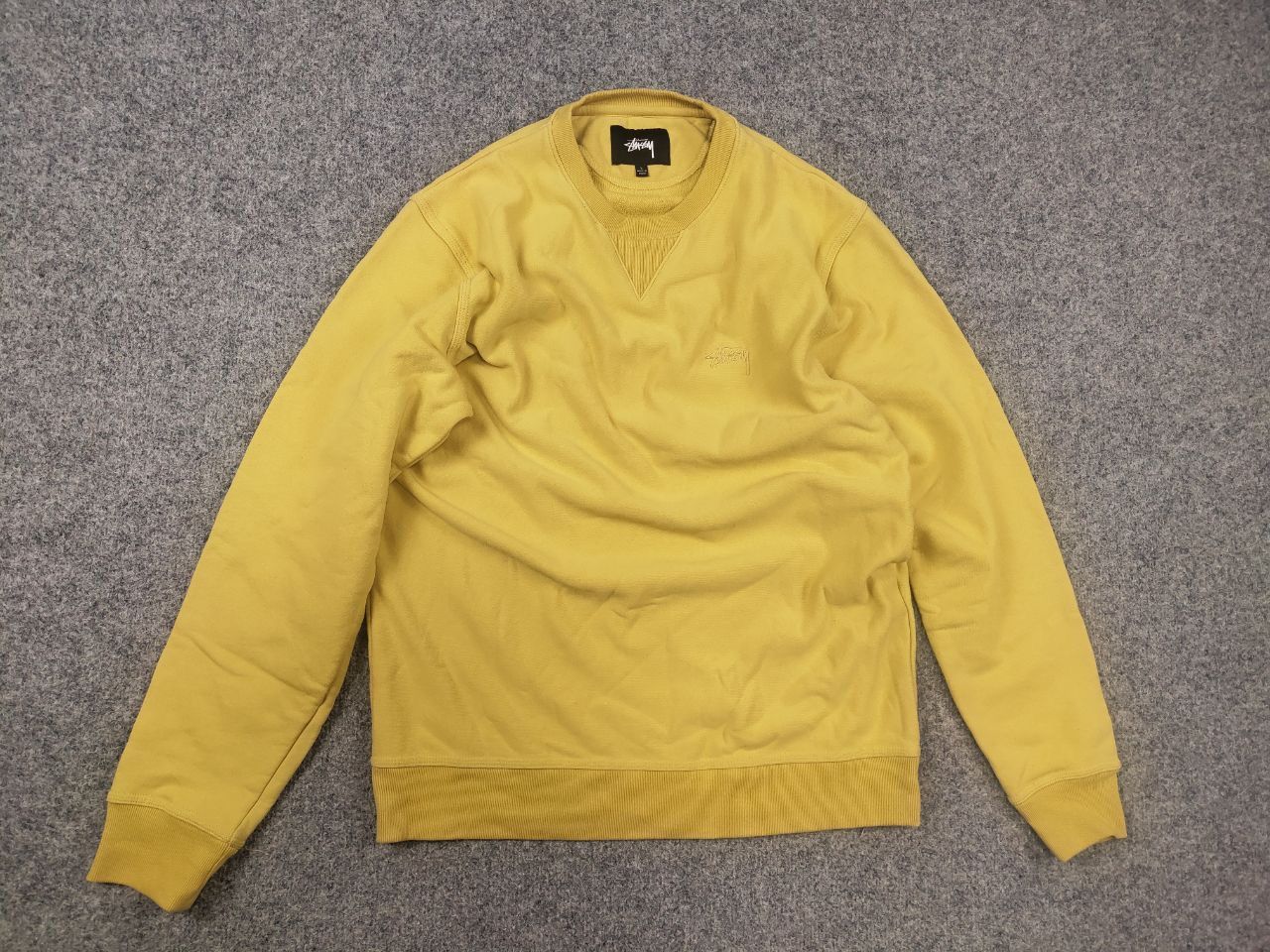 Stussy Stüssy Yellow Logo Retro Vintage 90's crew neck Sweatshirt Size US L / EU 52-54 / 3 - 3 Thumbnail
