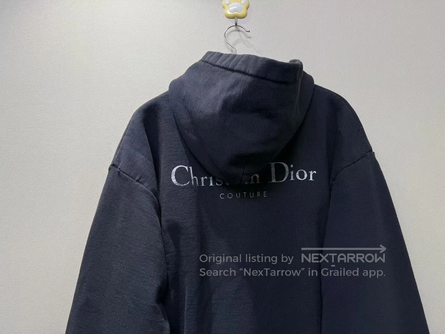 Dior distressed black dior hoodie with logo. Size US L / EU 52-54 / 3 - 5 Thumbnail