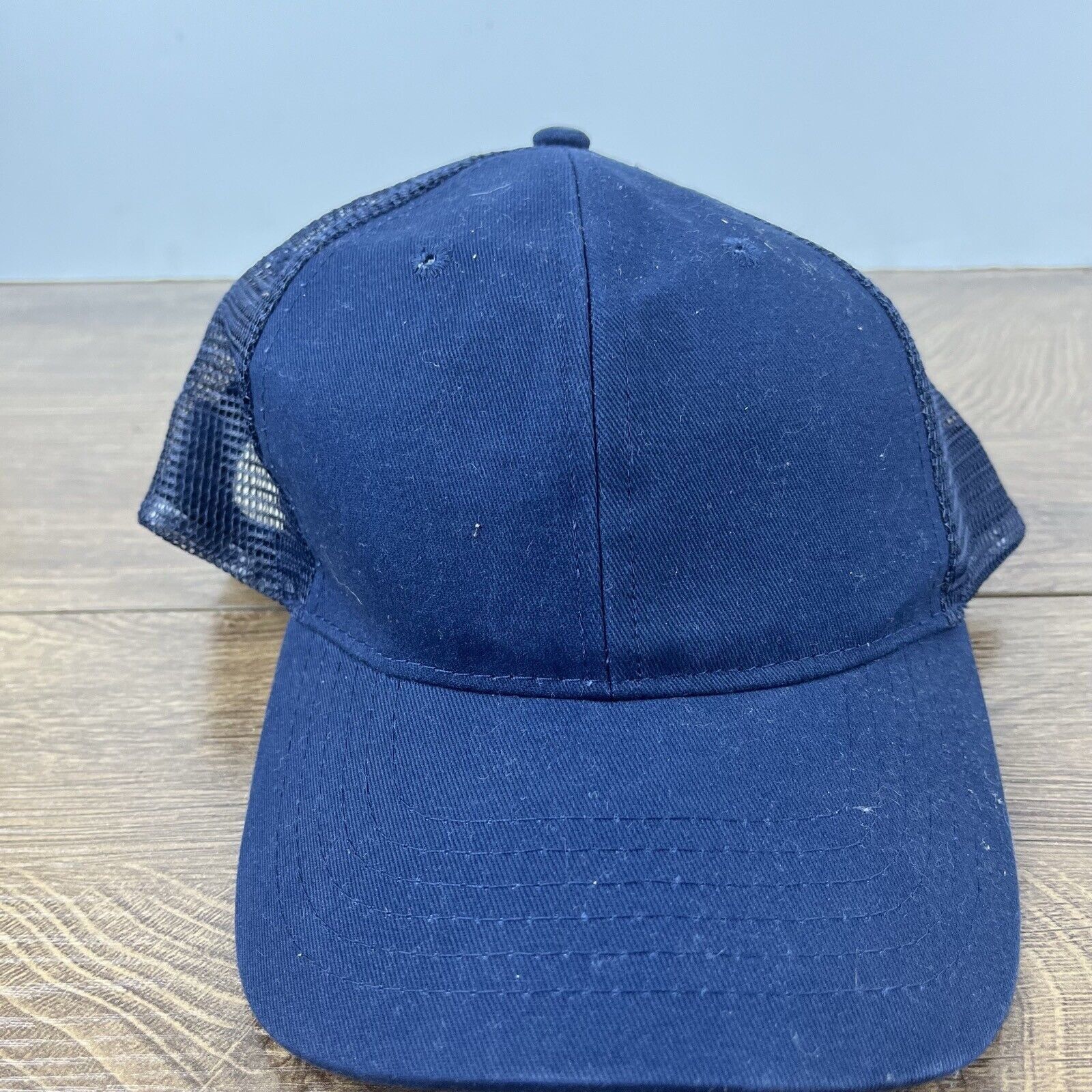 Other Plain Navy Blue Baseball Cap Hat Blue Hat Adjustable Blue Ad Size ONE SIZE - 6 Thumbnail