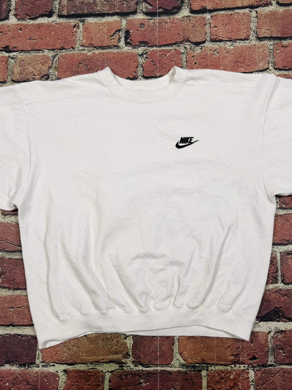 Nike Vintage Nike Mini Swoosh Spell Out Crewneck Sweatshirt 80s Size US L / EU 52-54 / 3 - 2 Thumbnail