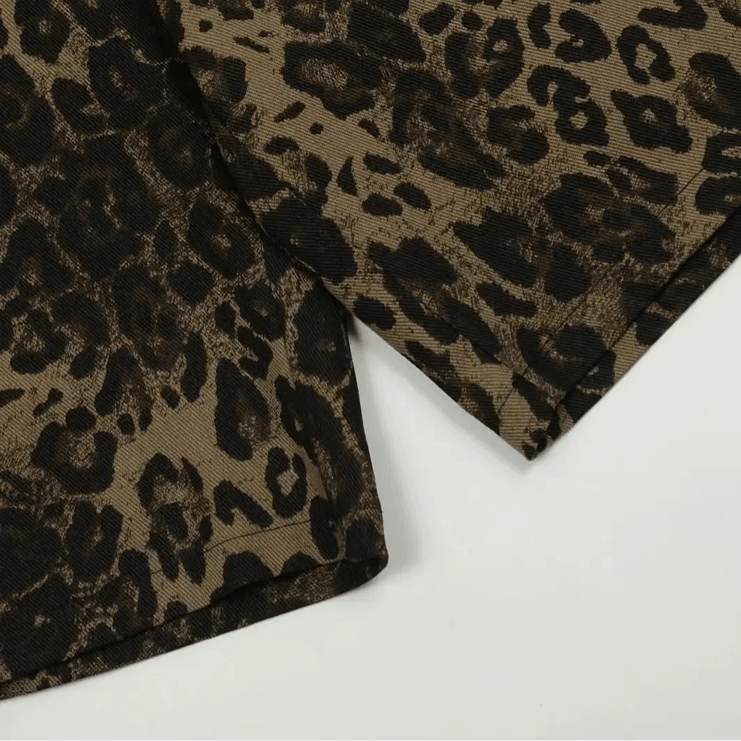 Vintage Vintage baggy leopard print shorts Size US 28 / EU 44 - 4 Thumbnail