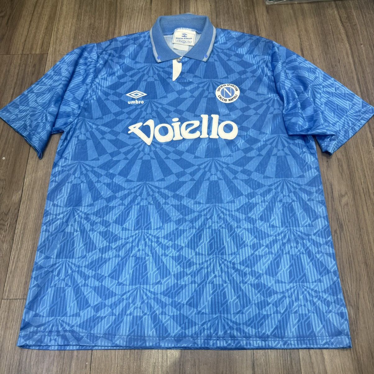 Umbro Napoli 91/93 home shirt Size US L / EU 52-54 / 3 - 1 Thumbnail