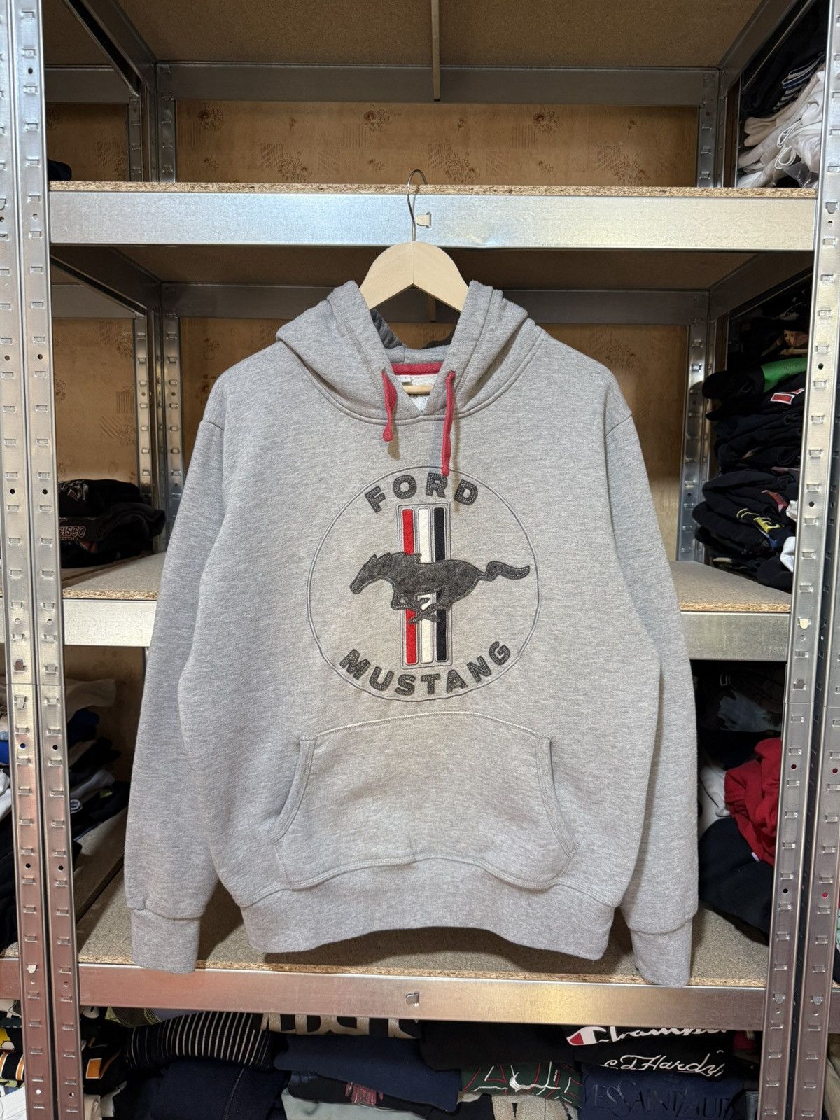 Ford × Vintage Rare Ford Mustang Racing Retro NASCAR Hoodie Y2K Hype Size US L / EU 52-54 / 3 - 1 Thumbnail