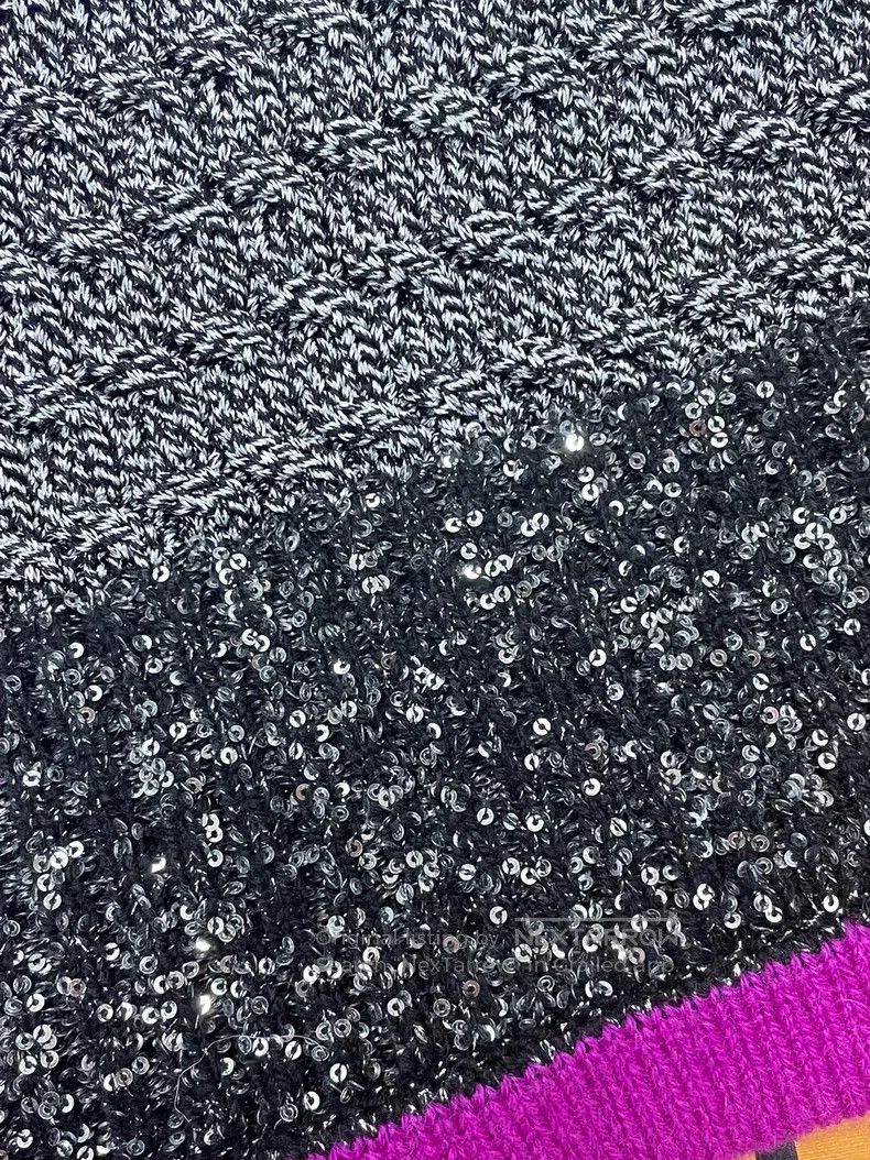 Chanel Chanel Black colour-matched sequin skirt Size 25" / US 0 / IT 36 - 2 Thumbnail