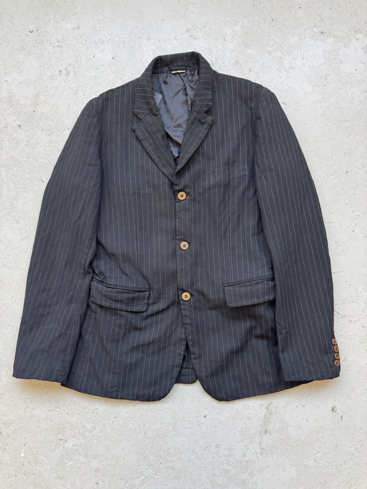 Comme des Garcons Homme Deux Comme Des Garçons Homme Duex Striped 2016 Blazer Size US XL / EU 56 / 4 - 1 Thumbnail