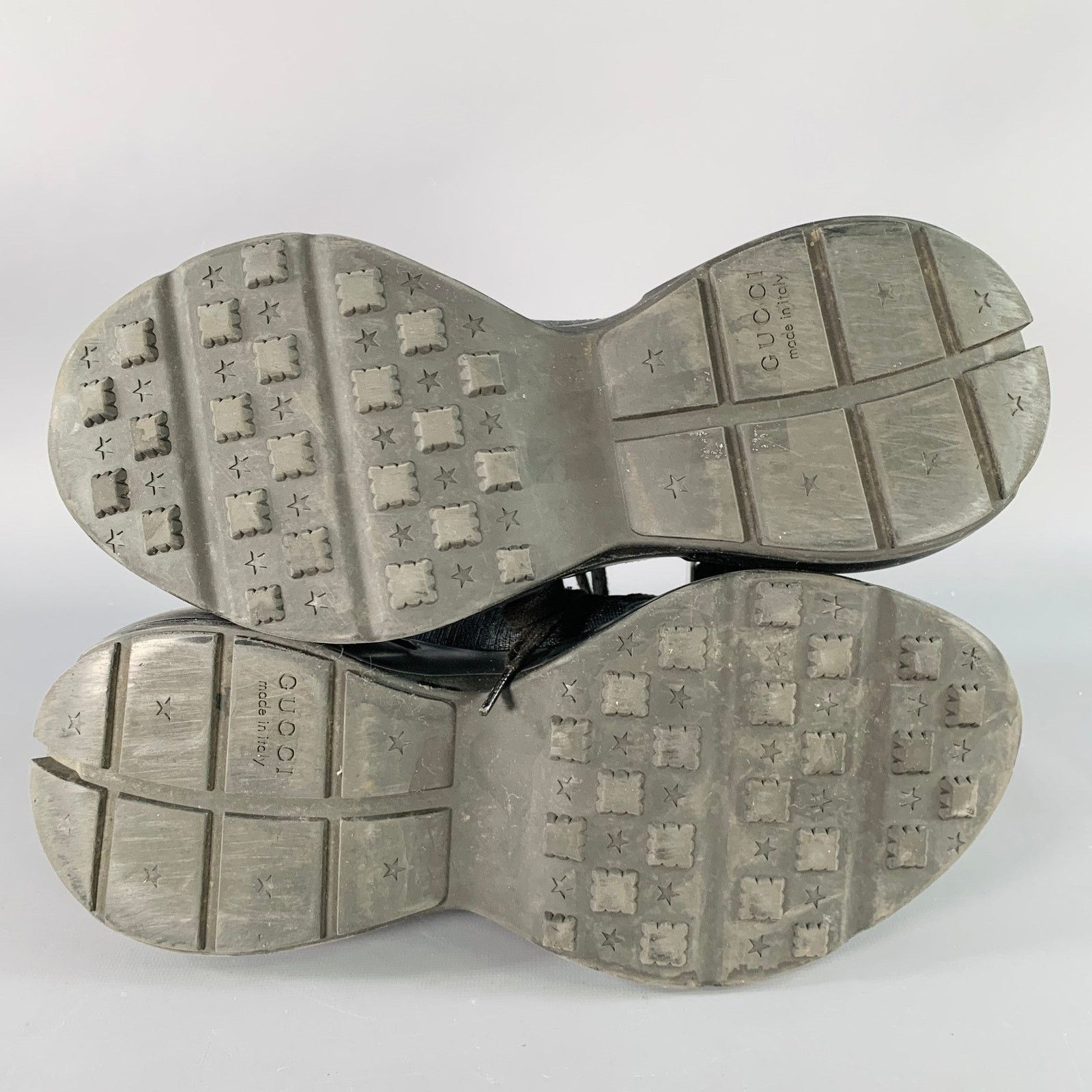 Gucci GUCCI Size 10.5 Guccissima Black Grey Monogram Sneakers Size US 10.5 / EU 43-44 - 6 Thumbnail