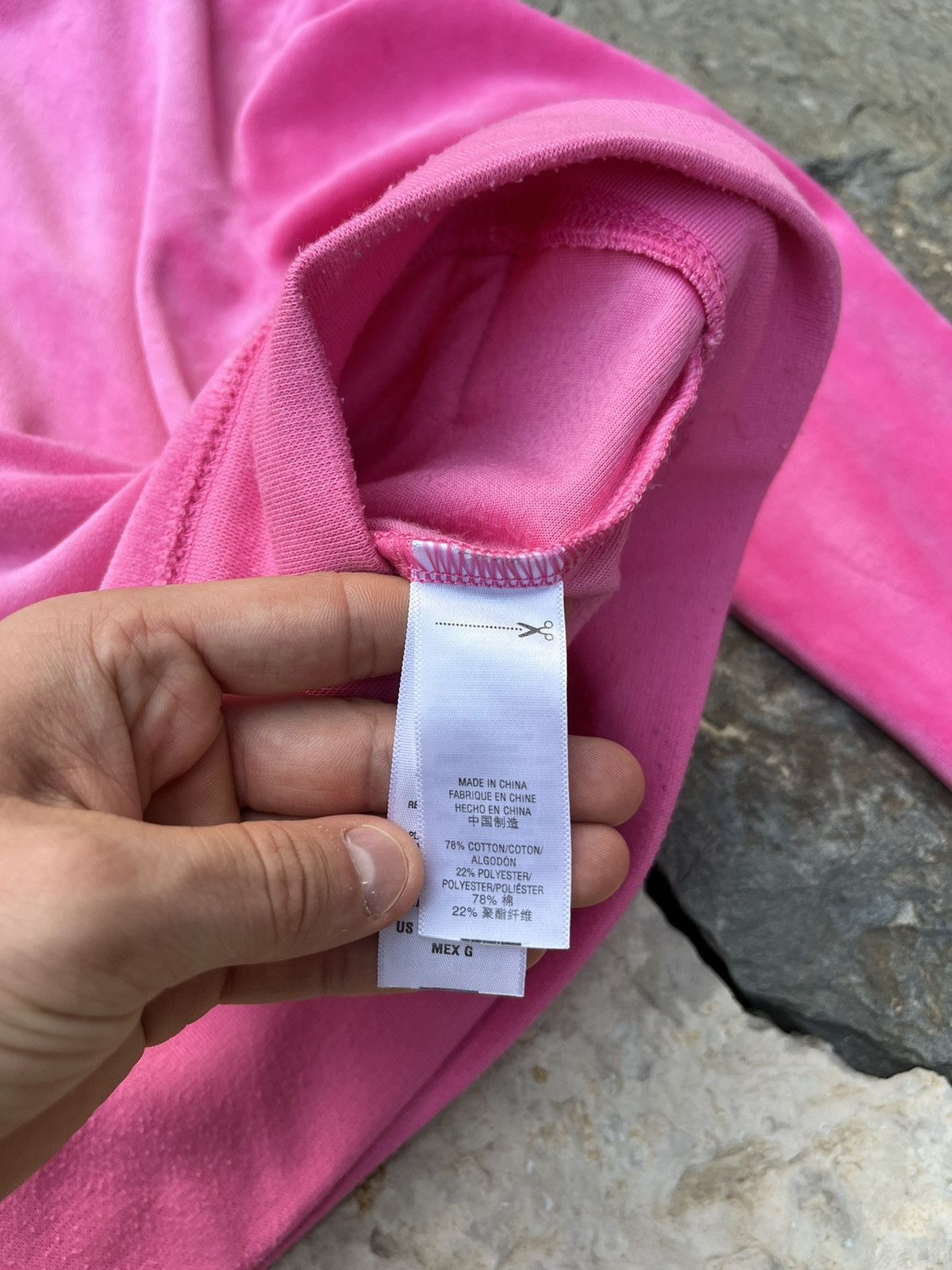 Juicy Couture × Vintage Vintage Juicy Couture y2k velvet zip hoodie basic sweatshirt Size L / US 10 / IT 46 - 13 Thumbnail