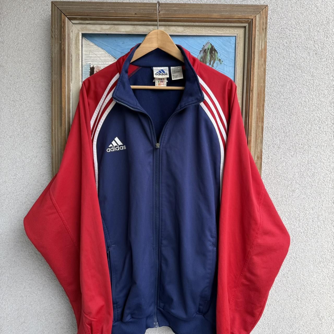 Adidas Adidas Vintage 90s Sweatshirt Zip Up Vintage Retro Size US L / EU 52-54 / 3 - 2 Thumbnail