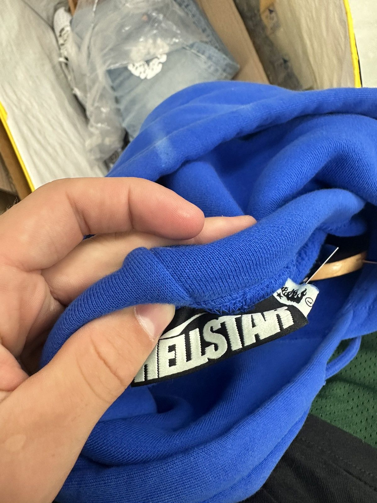 HELLSTAR Hellstar No Guts No glory Hoodie Blue Size US L / EU 52-54 / 3 - 4 Thumbnail