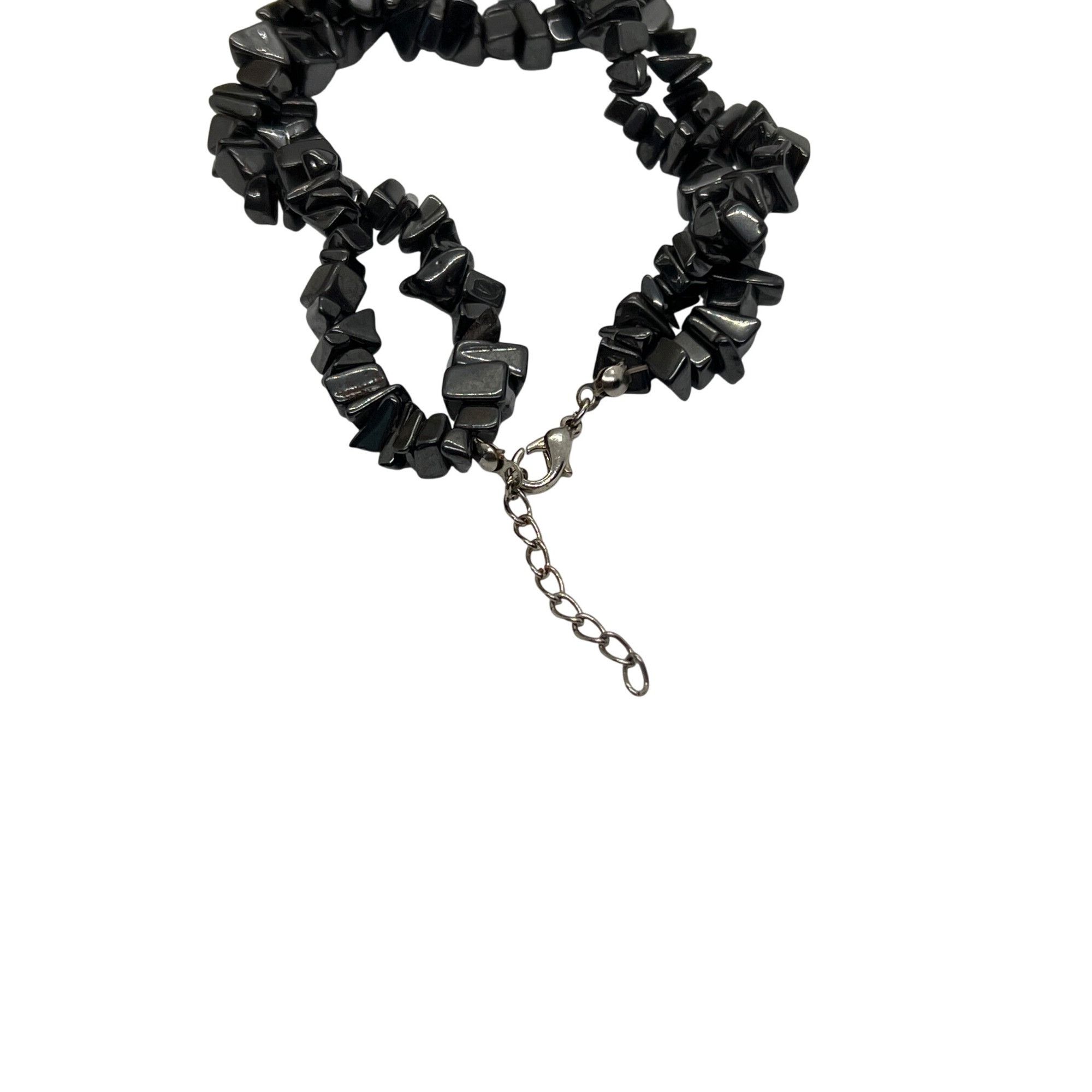 Other Hematite Chip Bracelet 2 Strands Twist Adjustable 7 3/4" - 1 Size ONE SIZE - 2 Thumbnail