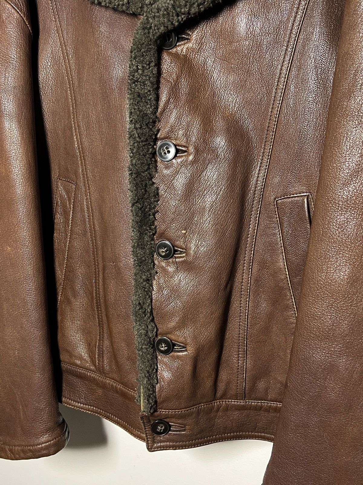 Giorgio Armani Giorgio Armani runway shearling aviator jacket archive Size US M / EU 48-50 / 2 - 5 Thumbnail
