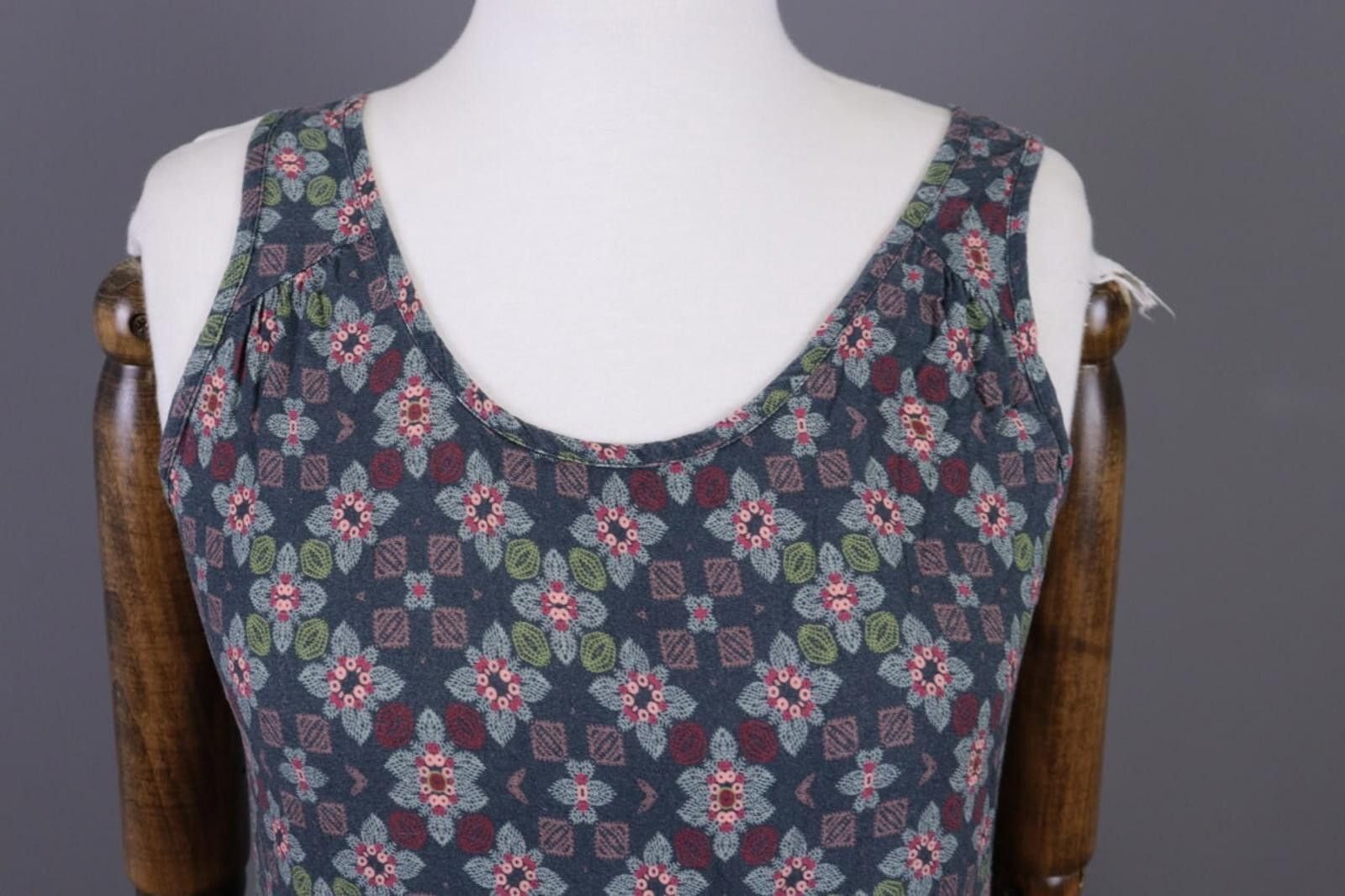 Designer Deerberg Gray Floral Multicoloured A-Line Long Dress Size S Size S / US 4 / IT 40 - 3 Thumbnail