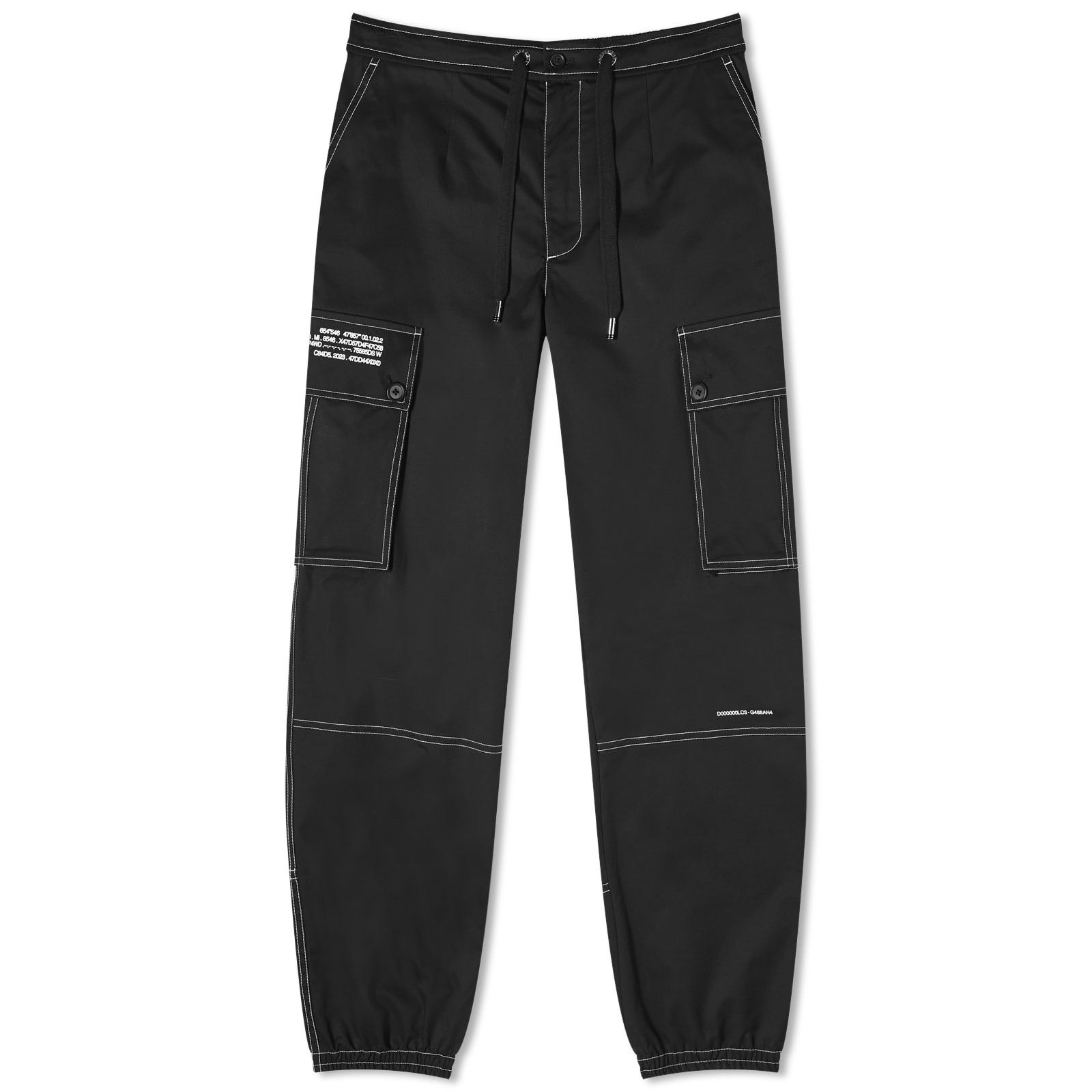 Dolce & Gabbana o1y0925 Cargo Jogger in Black Size 26" / US 2 / IT 38 - 1 Thumbnail