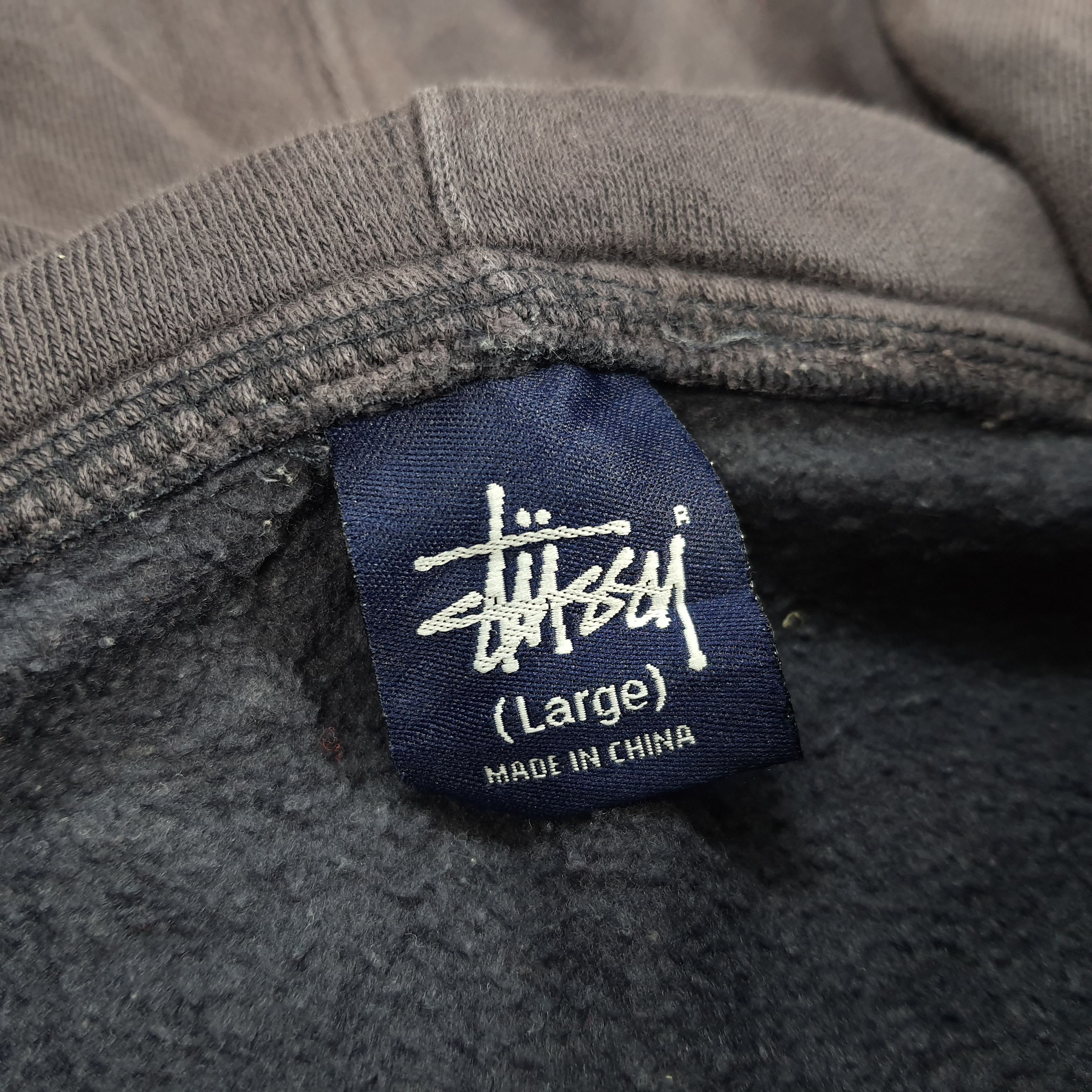 Stussy × Vintage Vintage Stussy Spell Out Custom Back Logo Hoodies Size US XL / EU 56 / 4 - 5 Thumbnail