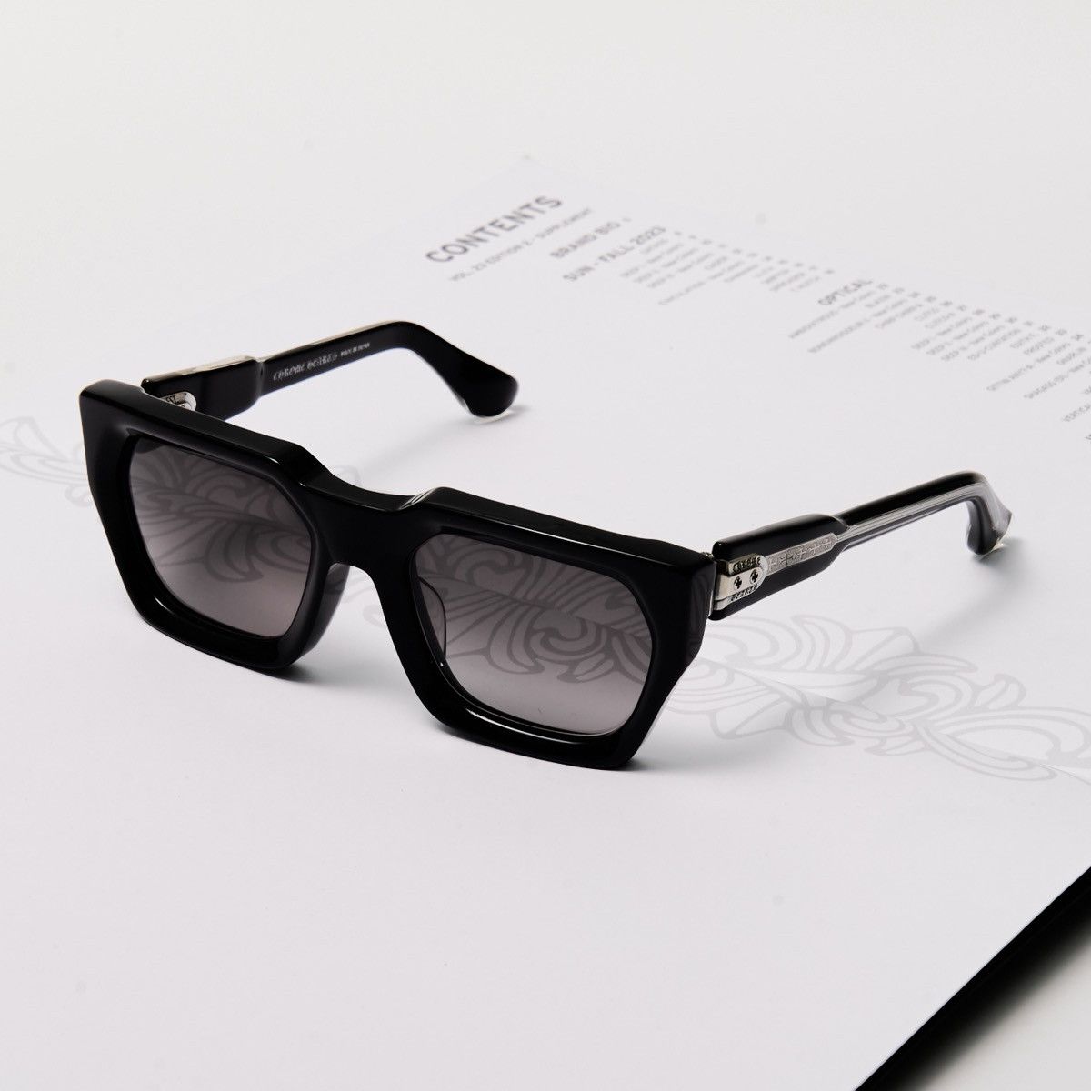 Chrome Hearts CHROME HEARTS JELLY & JAM BLACK SUNGLASSES Size ONE SIZE - 2 Thumbnail