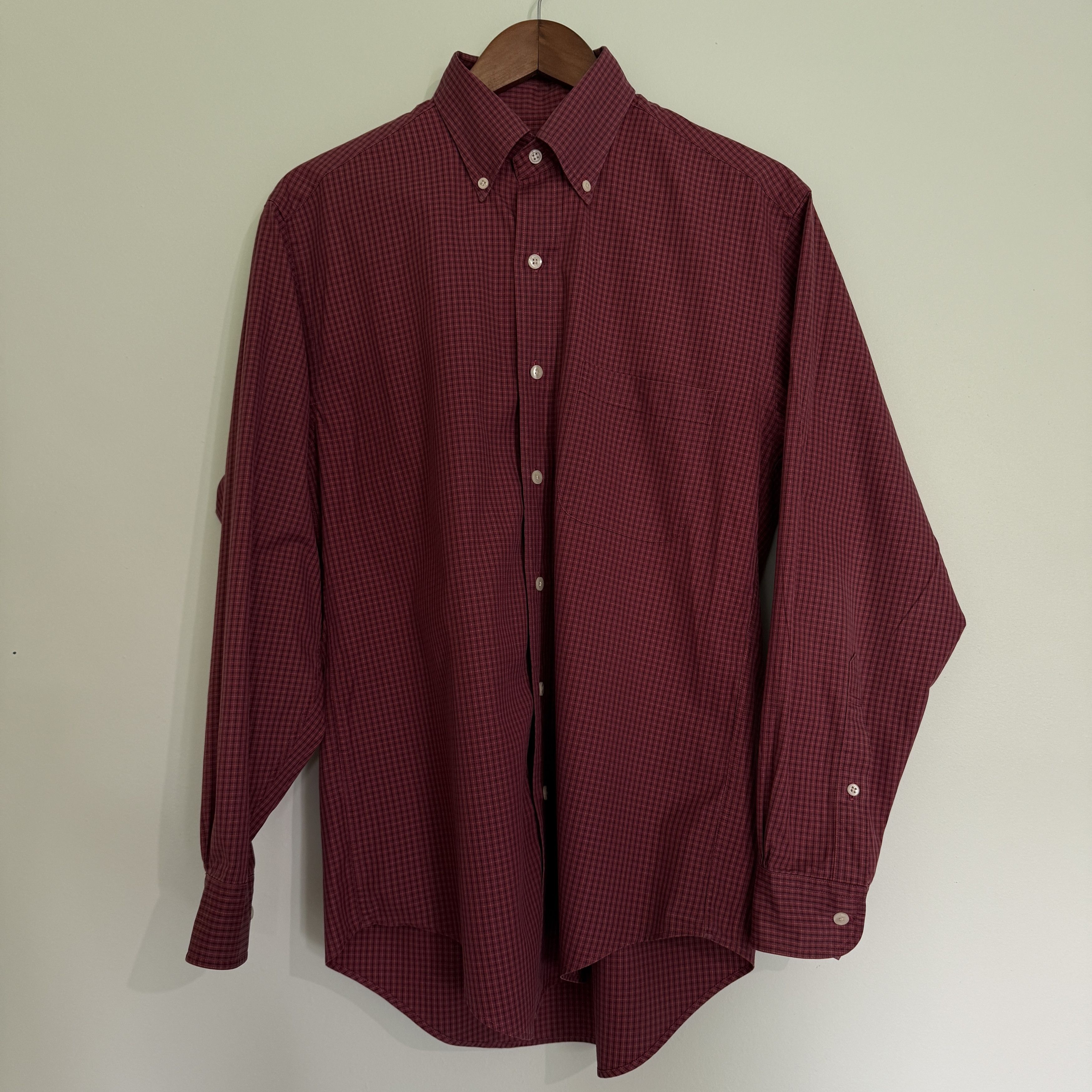 Brooks Brothers Brooks Brothers Red Check Cotton Button-Down Shirt Size US M / EU 48-50 / 2 - 1 Thumbnail
