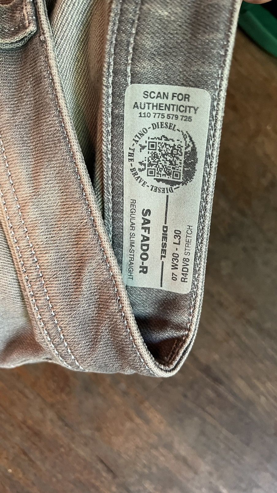 Diesel Diesel Safado-R Regular-Slim/Straight Jeans Size US 30 / EU 46 - 4 Thumbnail