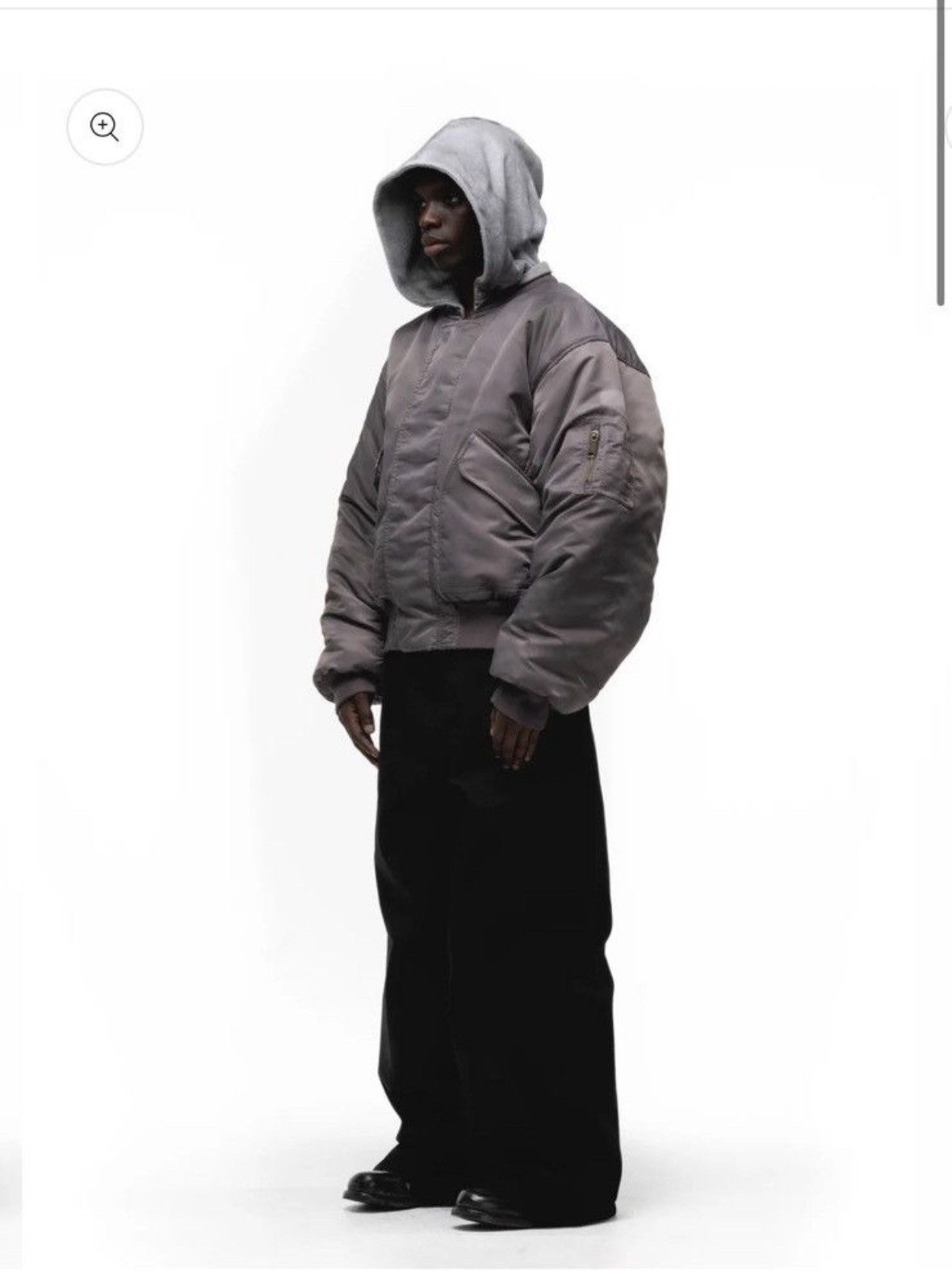 No Faith Studios Reversible waffle cotton hoody/bomber olive Size US M / EU 48-50 / 2 - 12 Thumbnail