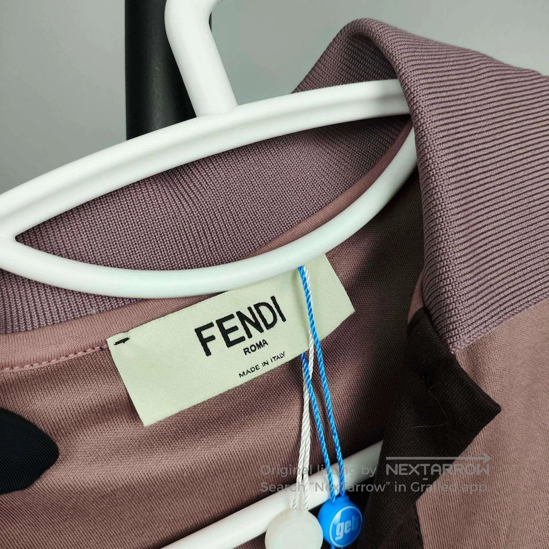 Fendi Fendi Short Sleeve Shirt in Purple Shade. Size US M / EU 48-50 / 2 - 7 Thumbnail
