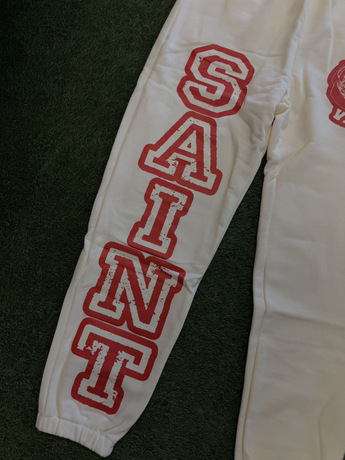 Saint Vanity Saint Vanity Sweatpants Red Cream Size Large (NEW) Size US 30 / EU 46 - 4 Thumbnail