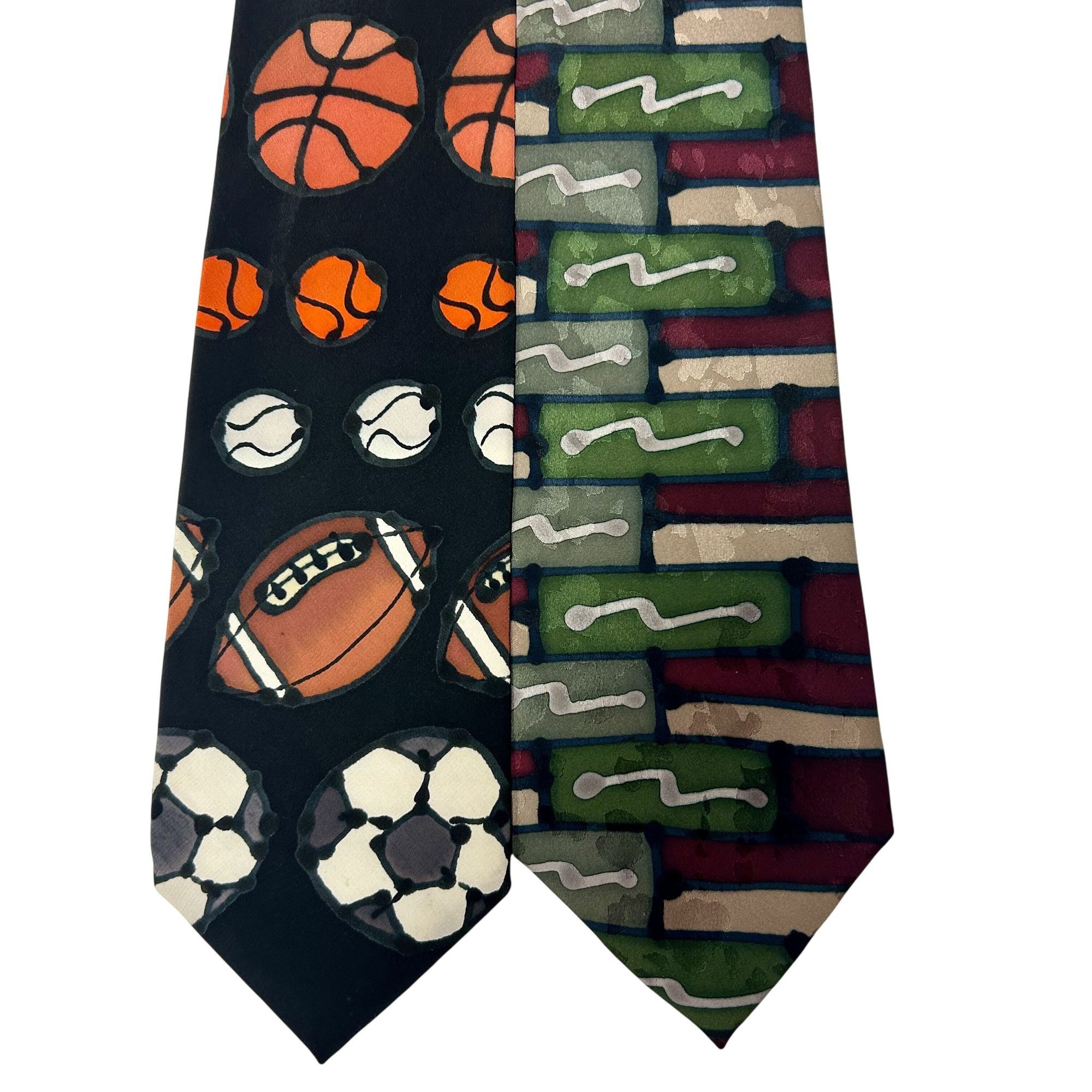 Other 2 pc Vtg HAND PAINTED Sewn Silk NeckTies LOT HYPNOTIZE Size ONE SIZE - 1 Thumbnail