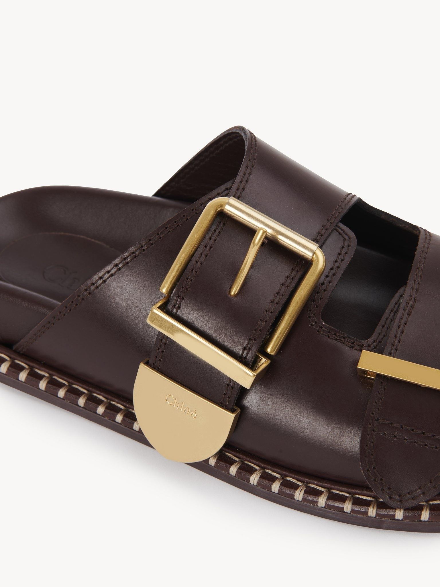 Chloe o1loc1c0325 CHC23 Rebecca Slides in Grenat Size US 11 / IT 41 - 6 Thumbnail