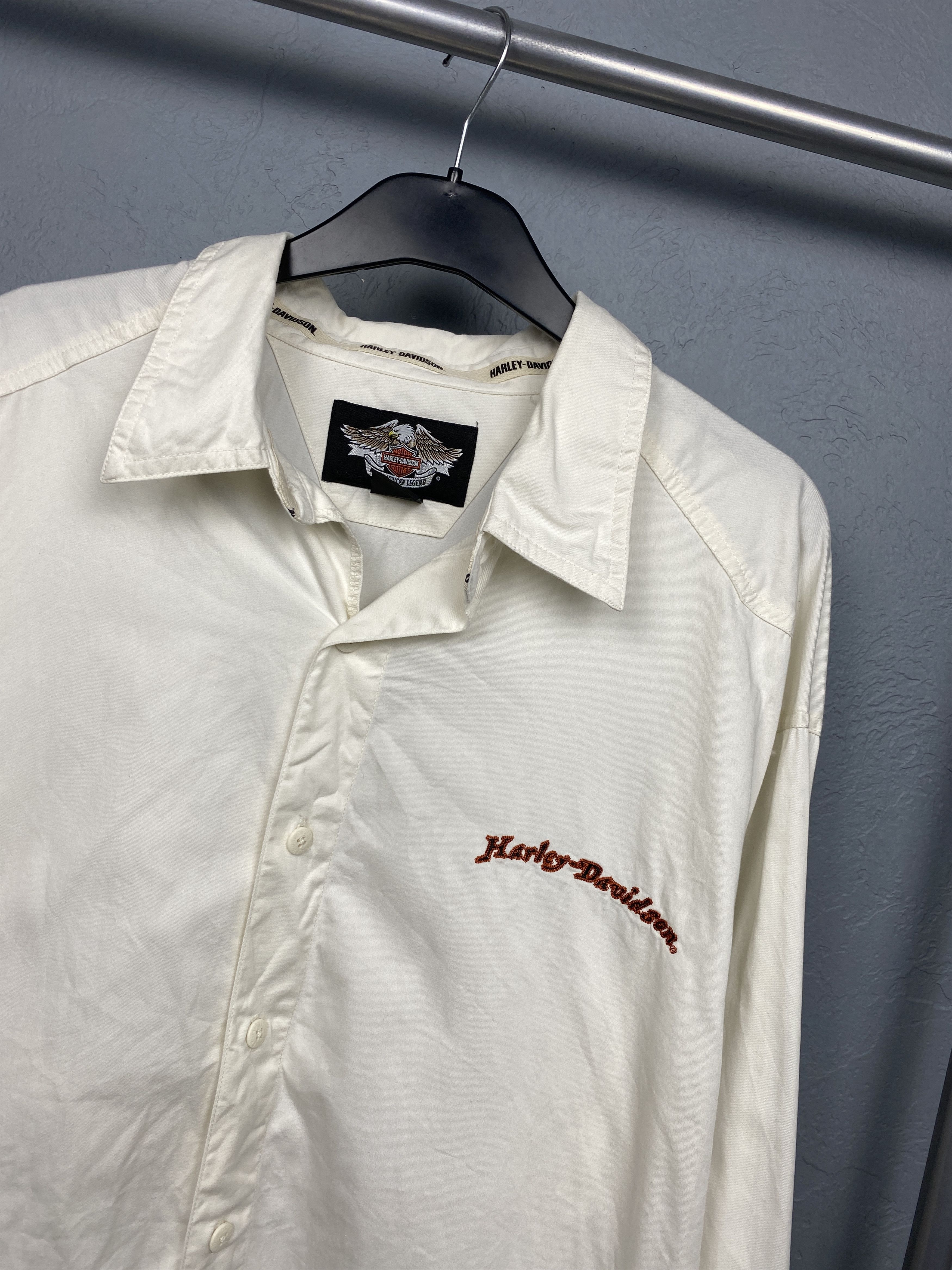 Harley Davidson Harley Davidson Vintage Mens Long Sleeve Shirt Size US XXL / EU 58 / 5 - 5 Thumbnail