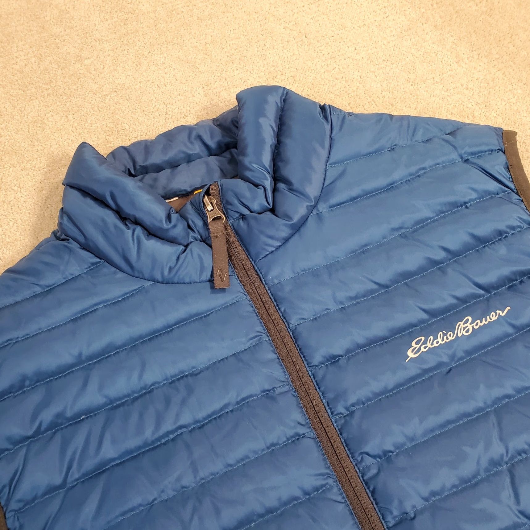 Eddie Bauer Eddie Bauer Vest Mens Medium Blue Travex Puffer Down Quilted Jacket EB700 Nylon Solid Casual Outdoor Pockets Mens Size US M / EU 48-50 / 2 - 2 Thumbnail