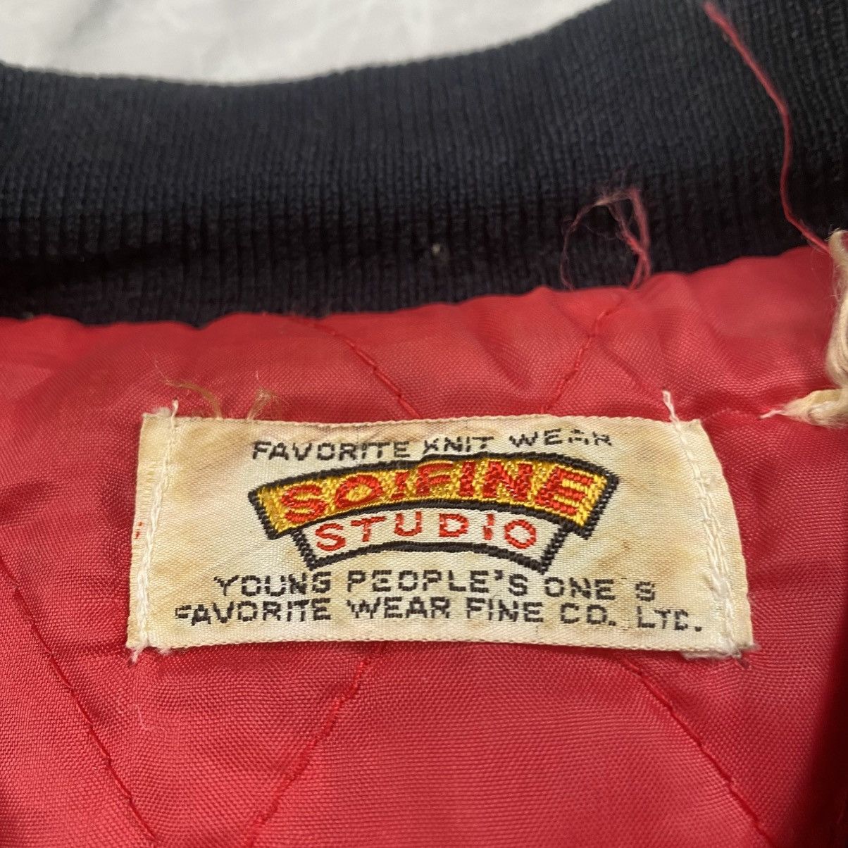 Japanese Brand Vintage 90s SoFine Studio Knit Wear Varsity Jacket Size US S / EU 44-46 / 1 - 7 Thumbnail
