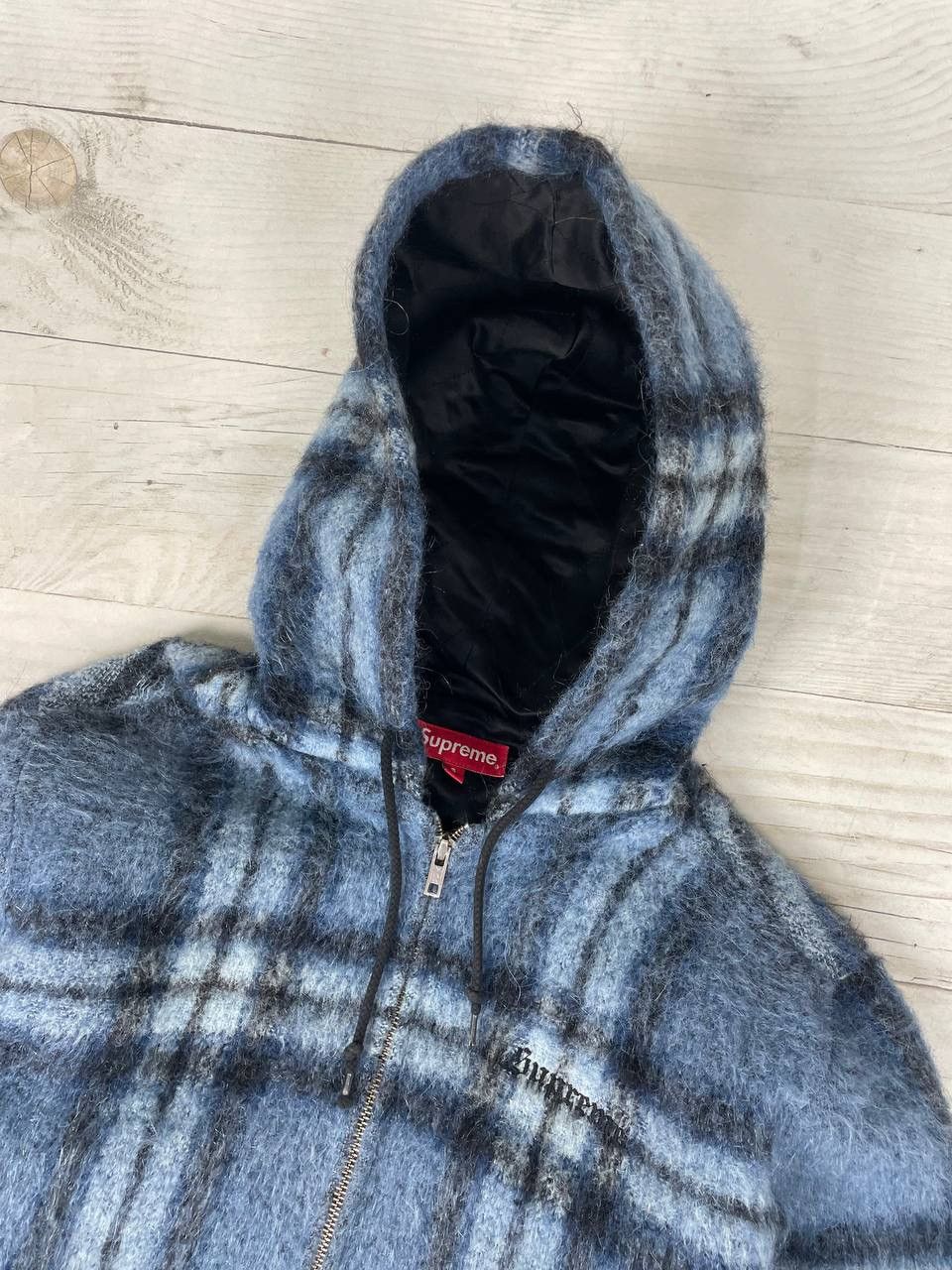 Supreme Supreme PLAID WOOL HOODED JACKET Mohair Size US S / EU 44-46 / 1 - 2 Thumbnail
